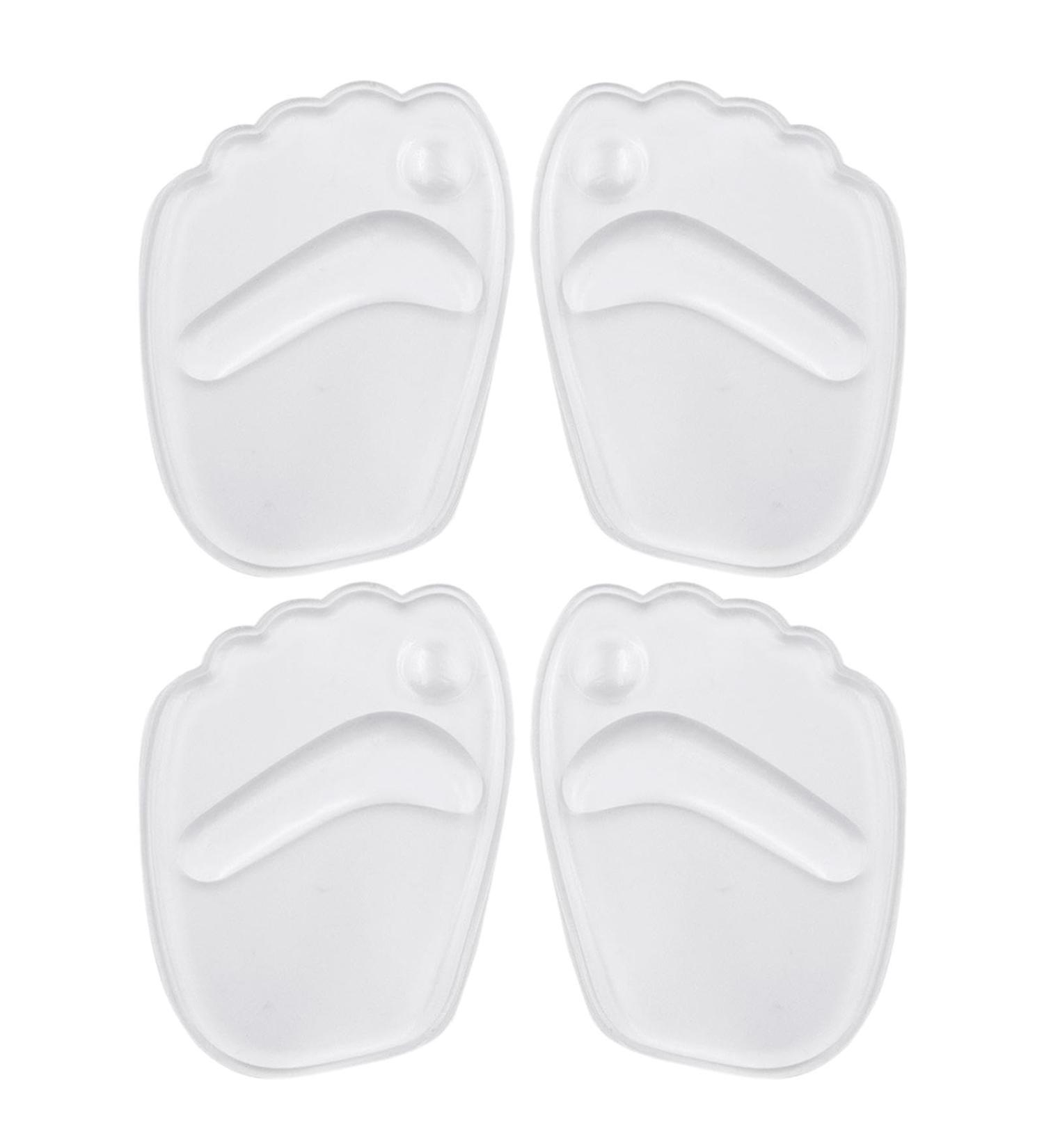 Buy Ergonomic Midfoot Support Insoles - Comfortable Breathable Cushions for High Heels Boots & Sneakers | Qarido 2 Pairs Transparent - Buy Online on GoSupps.com