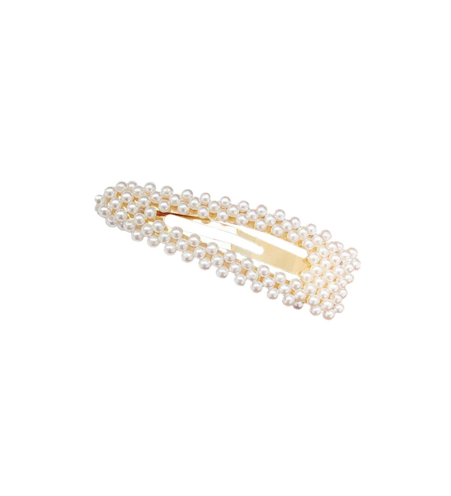 Elegant Wedding Hair Clip for Women | Topsaire Gold Pearl Glitter Accessories | Perfect for Oktoberfest Birthdays & Parties - Buy Online on GoSupps.com
