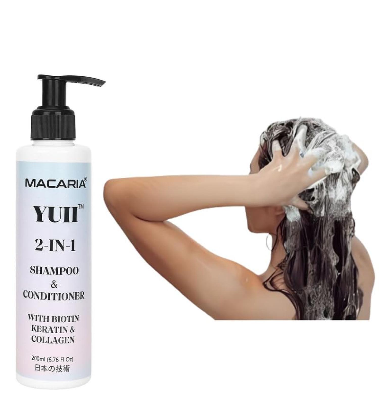 Yuii Biotin keratin & Collagen Shampoo With Conditioner for thinning hair for women - Buy Online on GoSupps.com