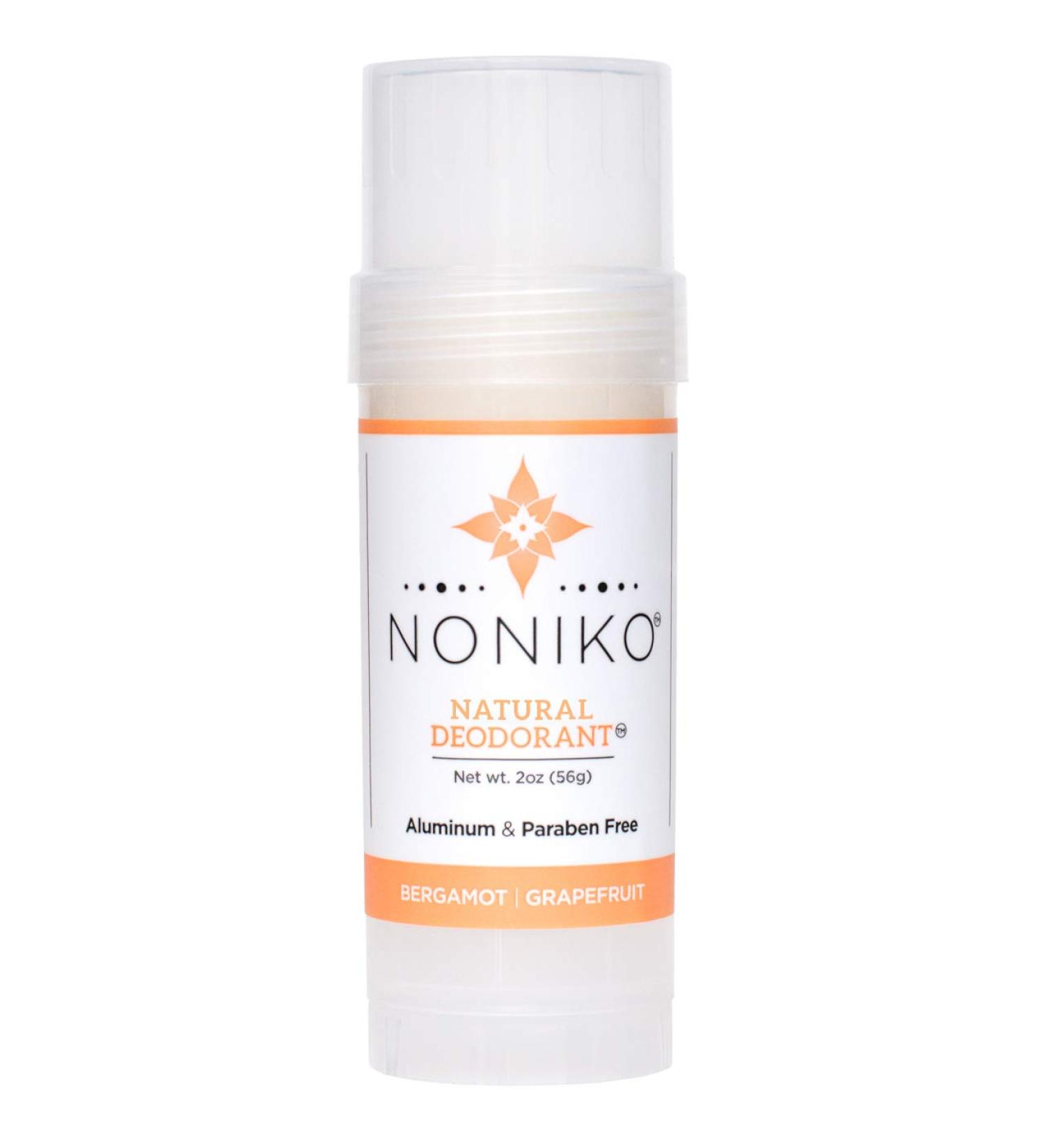 Nontiko Natural Deodorant - Aluminum & Paraben-Free, Cruelty-Free for Men & Women - Long-Lasting Bergamot Grapefruit Scent - Buy Online on GoSupps.com