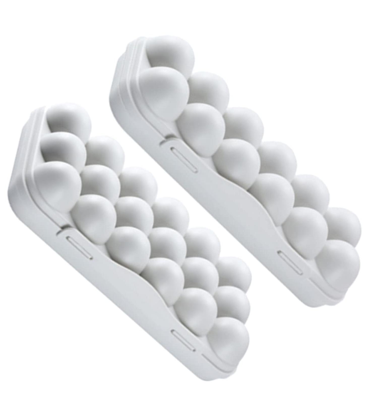 2pcs Rabbit Food Dispenser Plastic Eggs Deviled Egg Holder Egg Tray Egg Carton Drawer re-usable Grey 30x15cm - Buy Online on GoSupps.com
