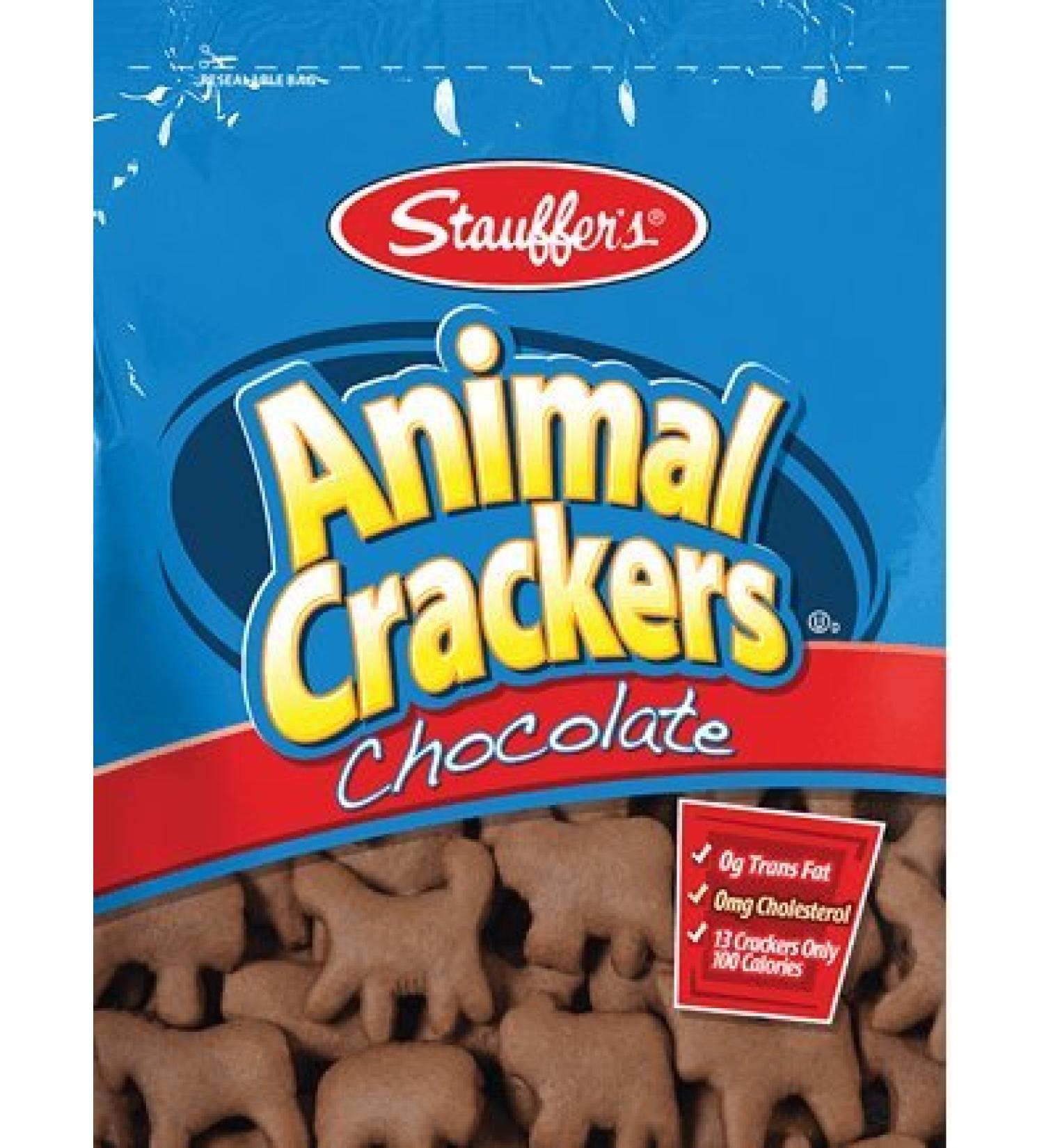 Stauffer's Animal Crackers, Chocolate, 8 oz (Pack of 2)