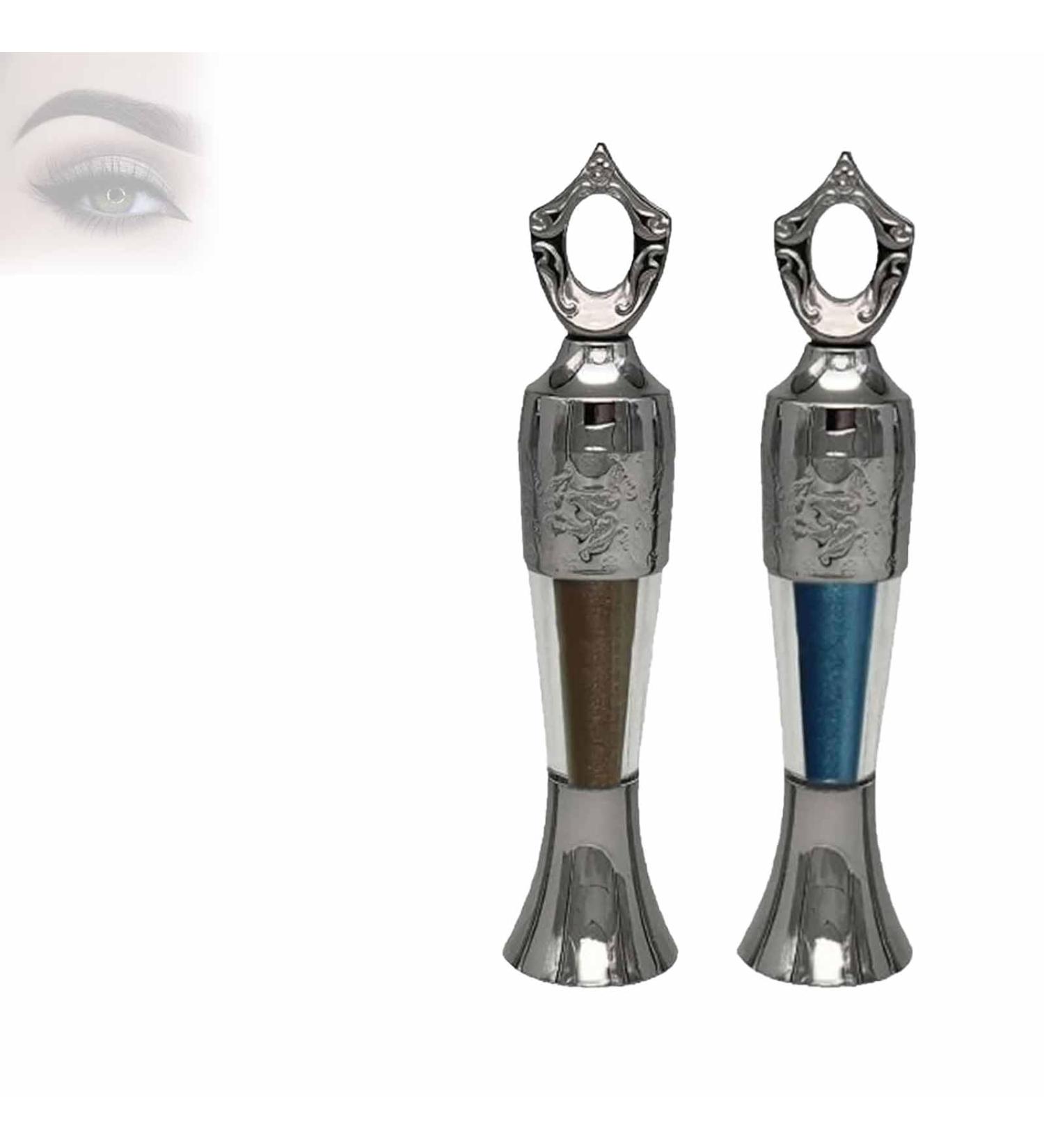 Kohl Powder Eyeliner Kohl Liner Kohl Eyeliner Kohl Eyeliner Handmade 100% Natural Eyeliner in Powder Form for Women (Brown+Blue) - Buy Online on GoSupps.com