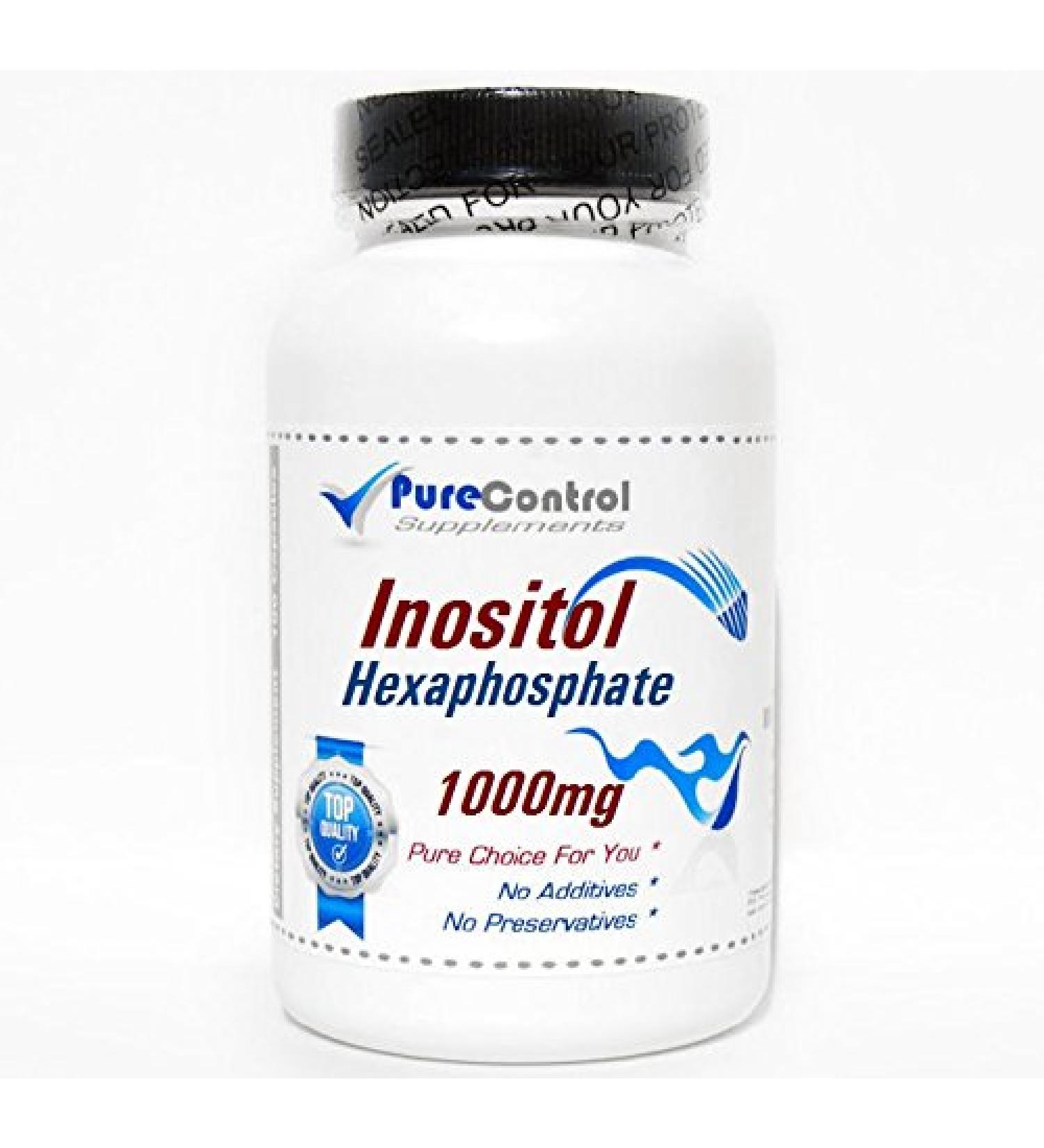 Inositol Hexaphosphate 1000mg // 200 Capsules // Pure // by PureControl Supplements