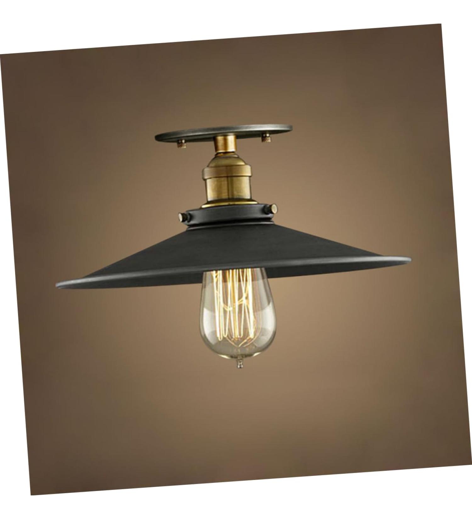 Uonlytech Ceiling Lamps Vintage Ceiling Light Balcony Light Iron Metal lamp Ceiling lamp Lighting American Country - Buy Online on GoSupps.com