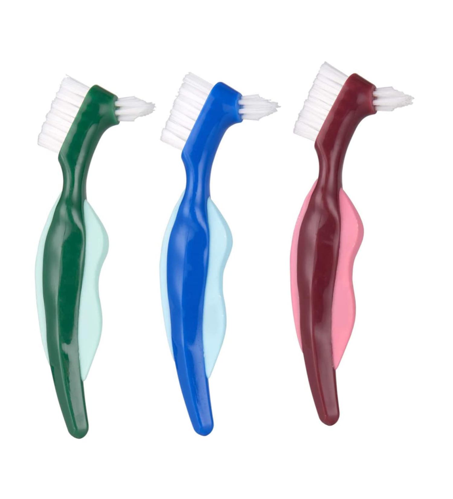 Beaupretty 3-Piece Double-Headed Toothbrush Set for Prosthesis Care | Effective Cleaning Brush for Dentures & Prosthetics - Buy Online on GoSupps.com