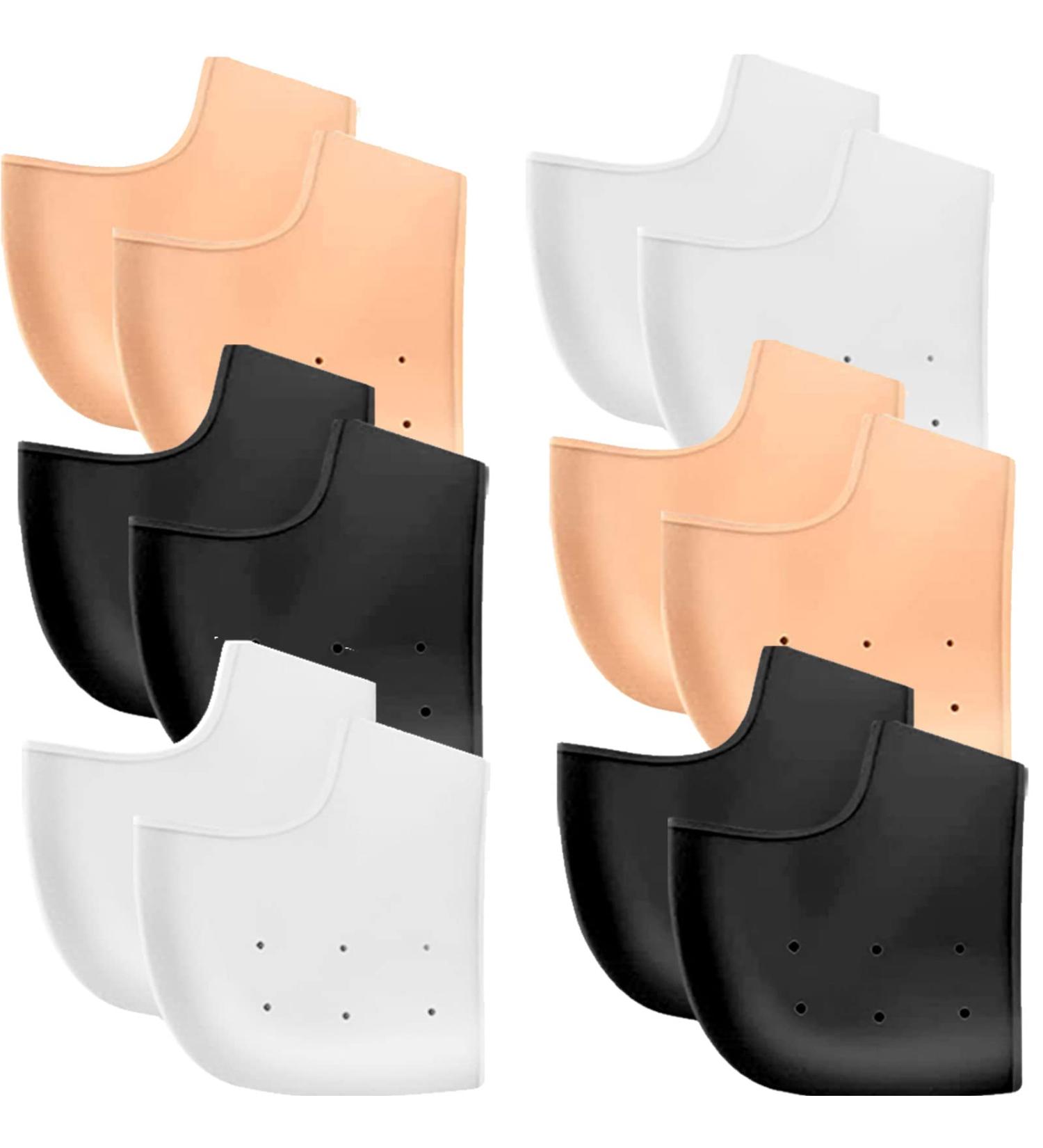 12pcs Silicone Heel Protectors - Gel Cups for Heel Pain Relief | Breathable Cushions for Plantar Fasciitis | Blister Prevention Pads for Men and Women - Universal Fit - Buy Online on GoSupps.com