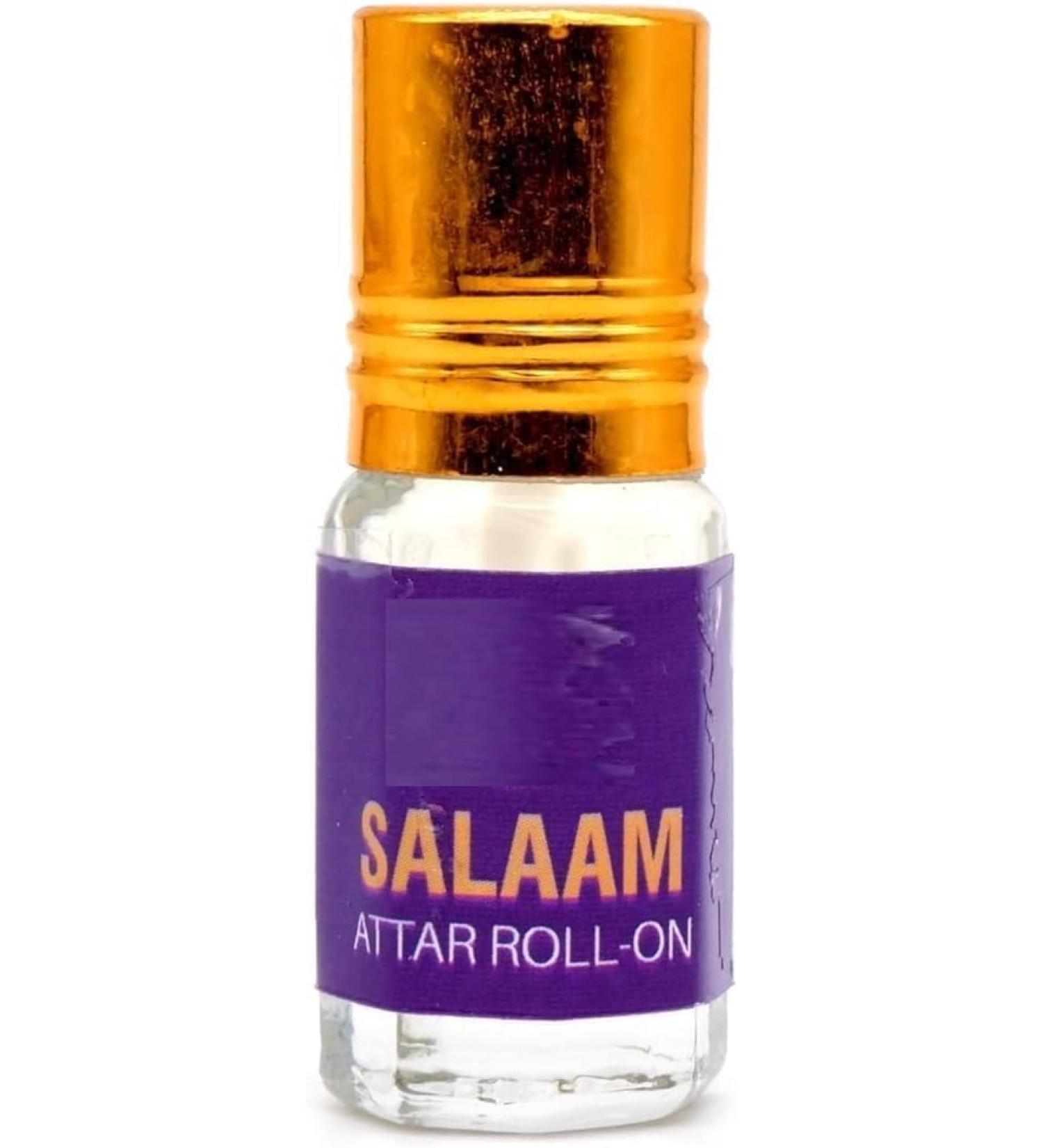 Salaam Roll On Attar For Religious & Personal Use |Alcohol Free |Attar Roll On |Luxury Scent with Long Lasting Fragrance For Men & Women | 3ml - Buy Online on GoSupps.com