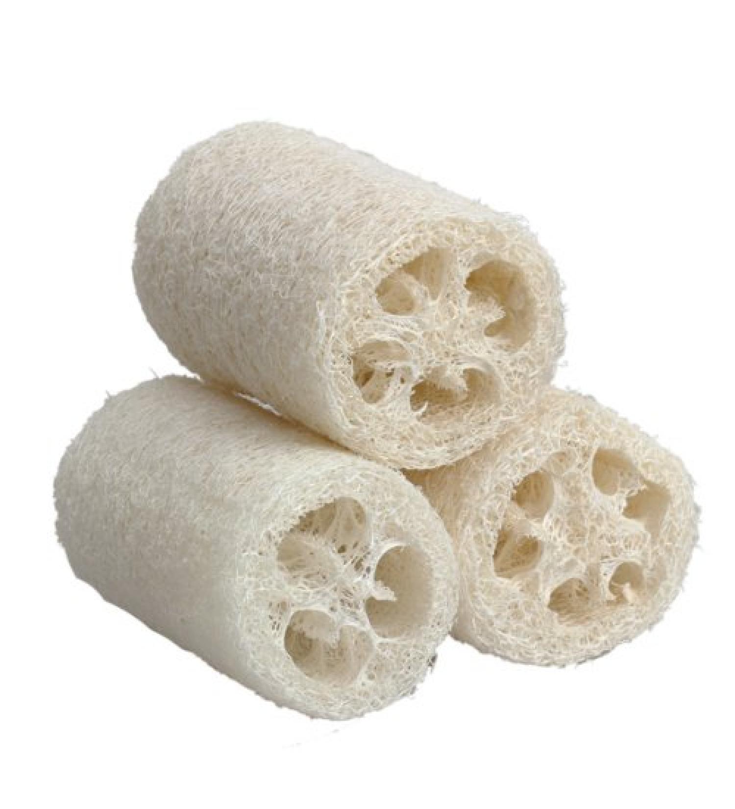 Vktech Natural Loofah Shower Sponge Scrubber - 3 Pcs Large Size - Buy Online on GoSupps.com