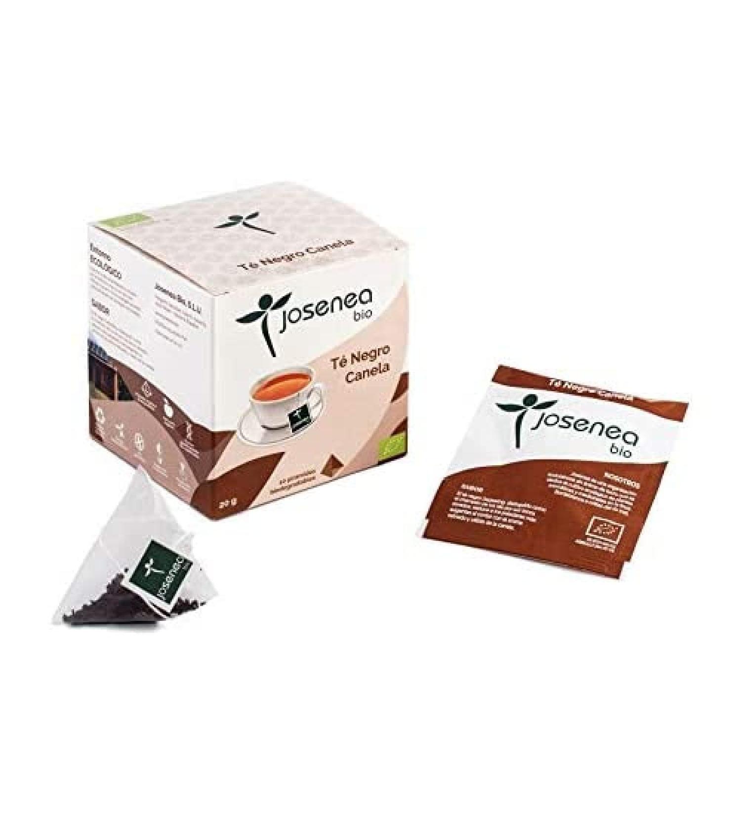 Josenea Te Negro-Canela 10Piramides Ensumées Bio 1 Unit 100 g
