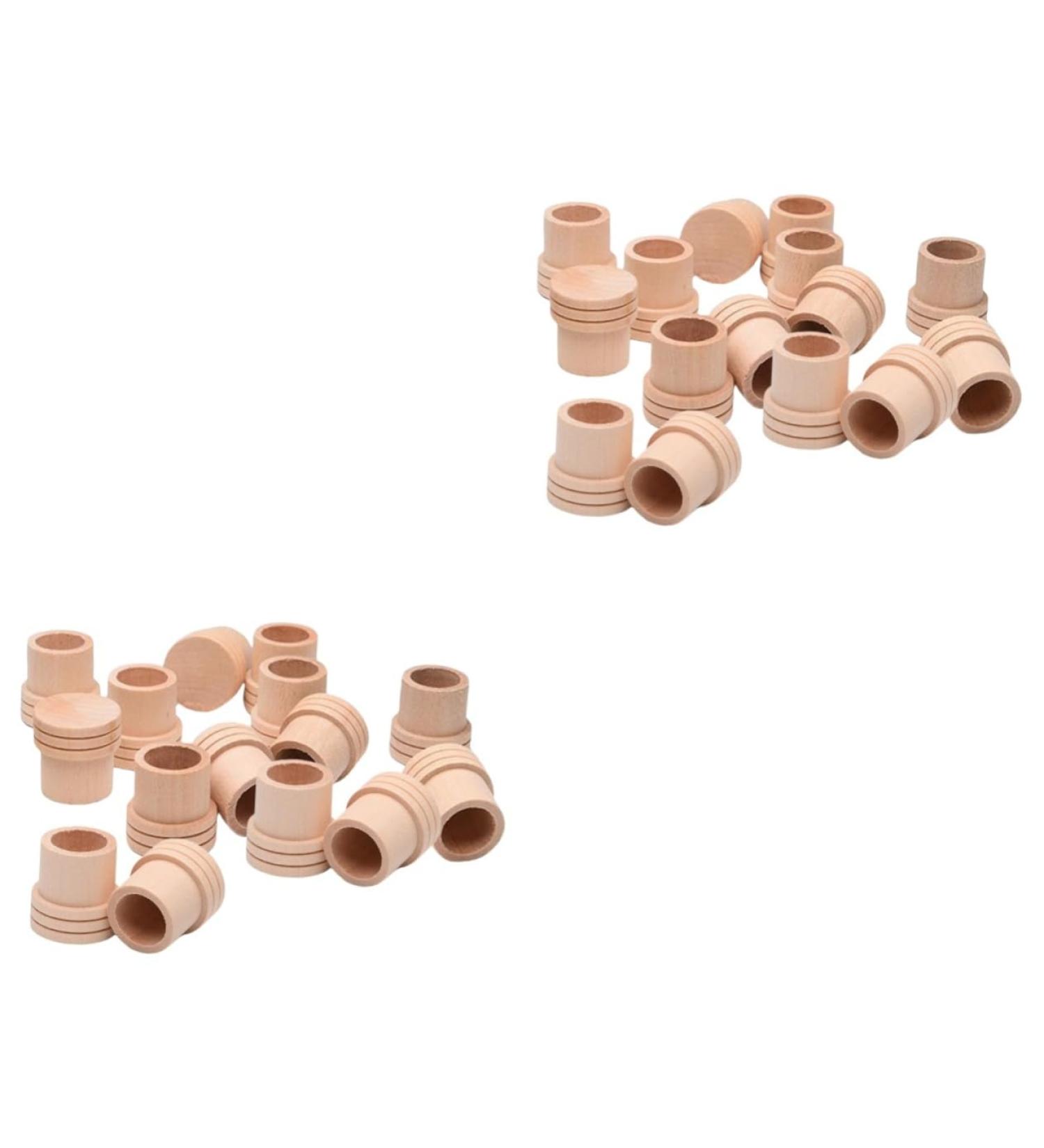 Mobestech 40 STK MOXA Fire Extinguisher & Wooden Massage Roller - Moxa Wood Accessories for Moxibusstation & Massage Therapy - Buy Online on GoSupps.com