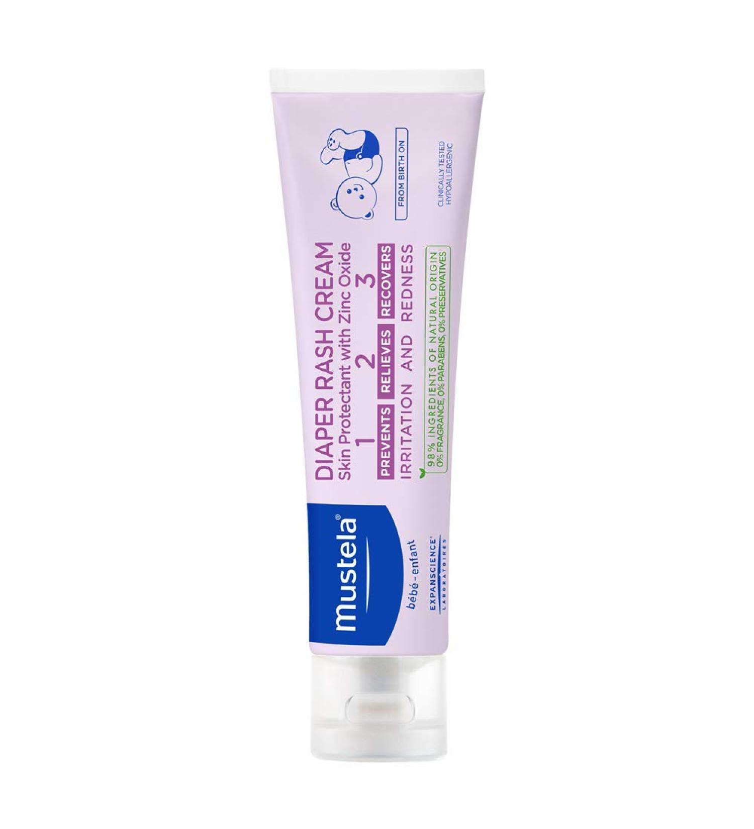 Mustela Baby Diaper Rash Cream 1-2-3 Fragrance Free - 3.80 oz (108 g) | Gentle Relief for Diaper Rash - Buy Online on GoSupps.com
