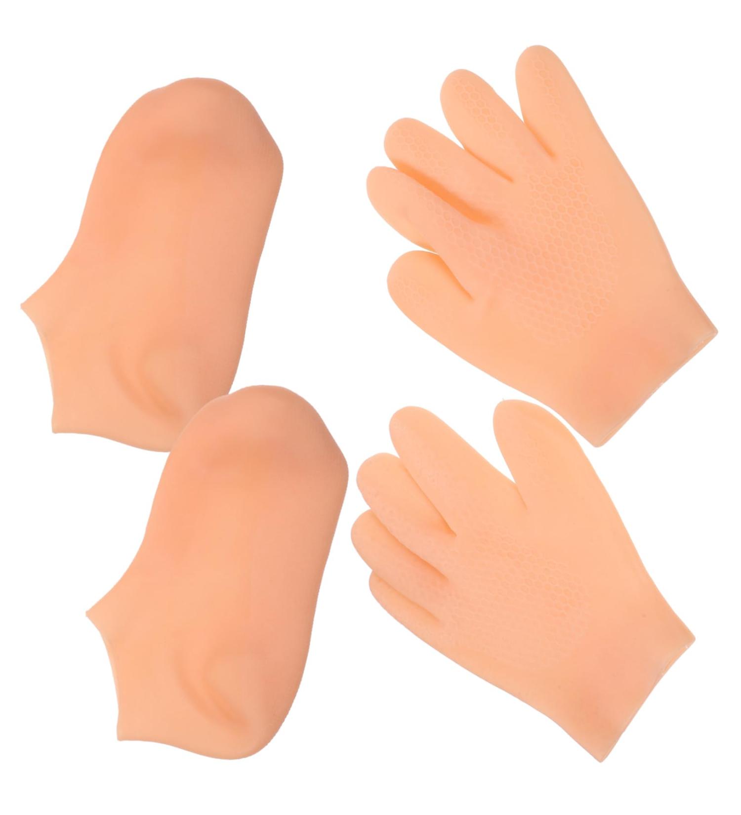 NUSITOU 1 Set Beauty Gloves Socks Overnight Moisturizing Gloves Women Moisturizing Gloves Moisturizing Gloves for Female Women Moisturizing Socks Moisturizing Gloves for Dry Hand - Buy Online on GoSupps.com