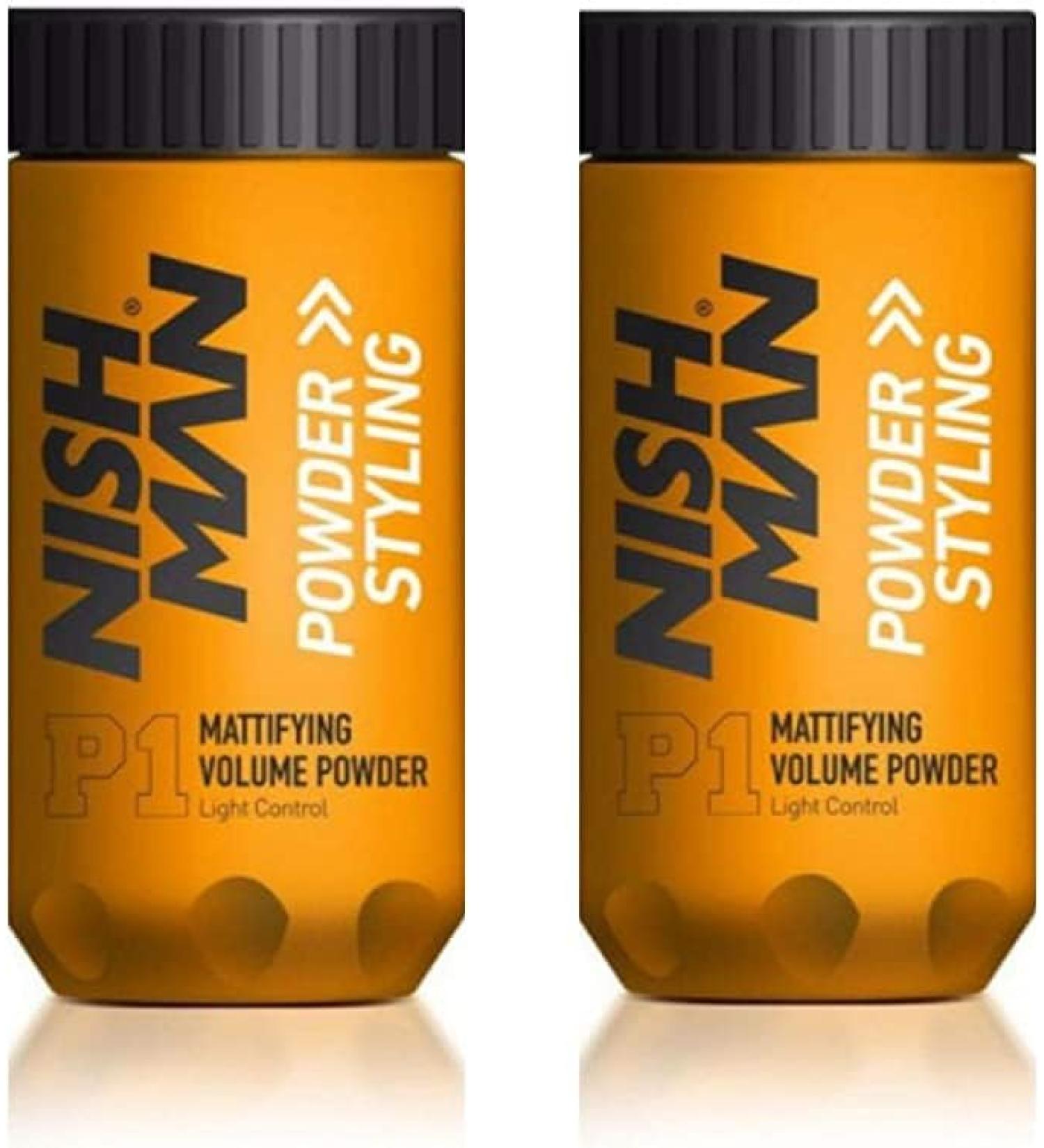 Nishman 2 Pack Mattifying Volume Wax Powder - Professional Hair Styling Product - Buy Online on GoSupps.com