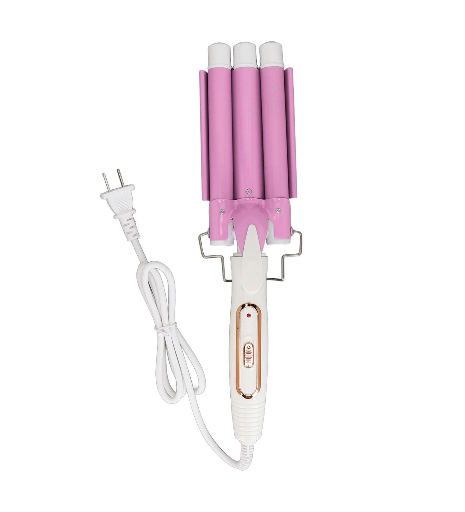 Buy 3 Barrel Hair Waver Curling Wand - Ceramic Curling Iron for Salon & Home Use (US Plug) | International Shipping Available - Buy Online on GoSupps.com