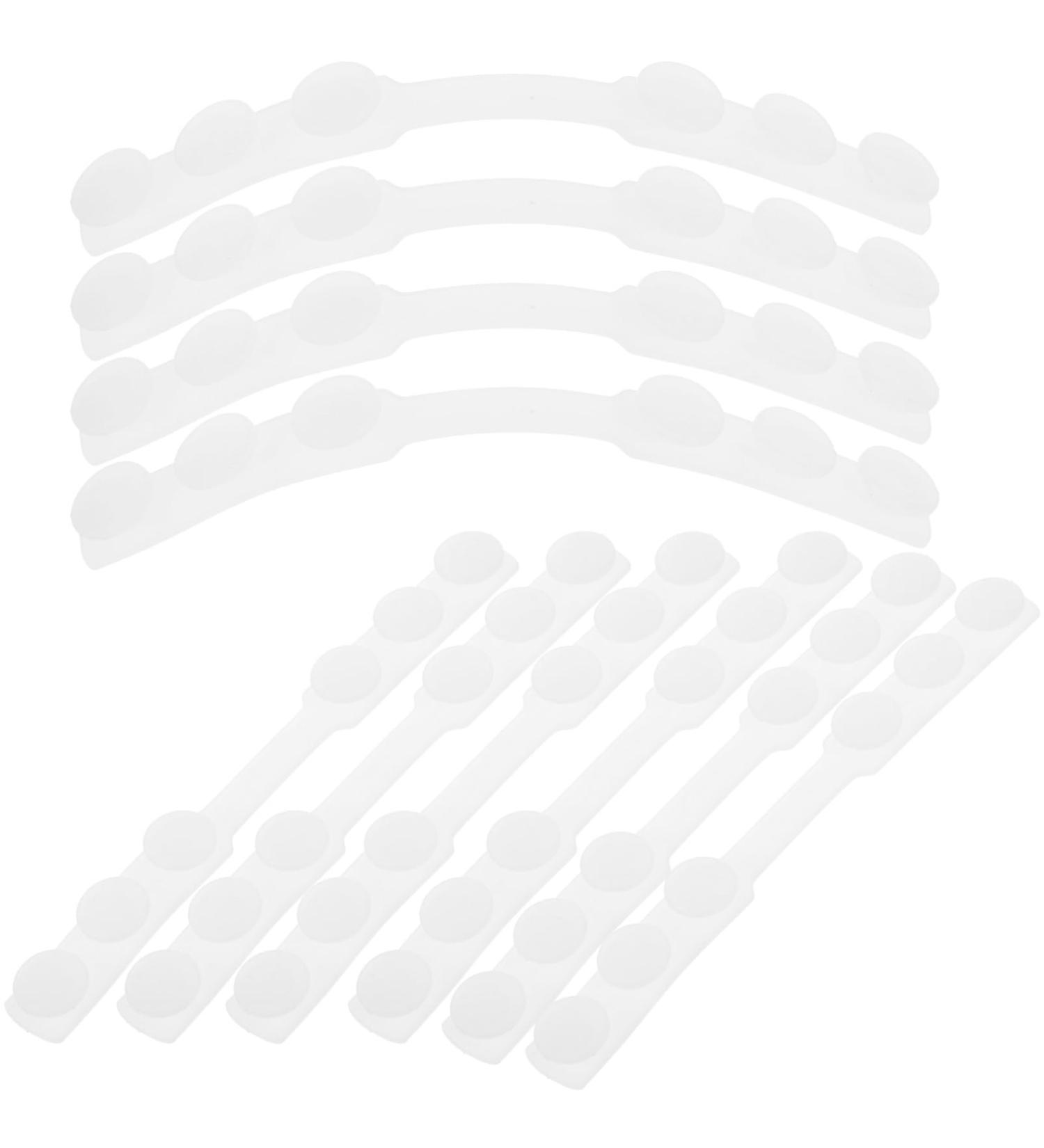 Gatuida Ear Hook Adjuster - 10 Pcs Adjustable Mask Hook Earrings | Silica Gel White Face Mask Extension Cable - Buy Online on GoSupps.com