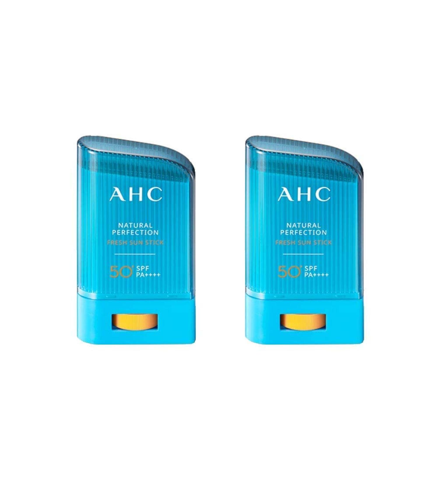AHC Natural Perfection Fresh Sun Stick SPF 50+/PA++++ 22g Duo Set - Ultimate Sun Protection - Buy Online on GoSupps.com