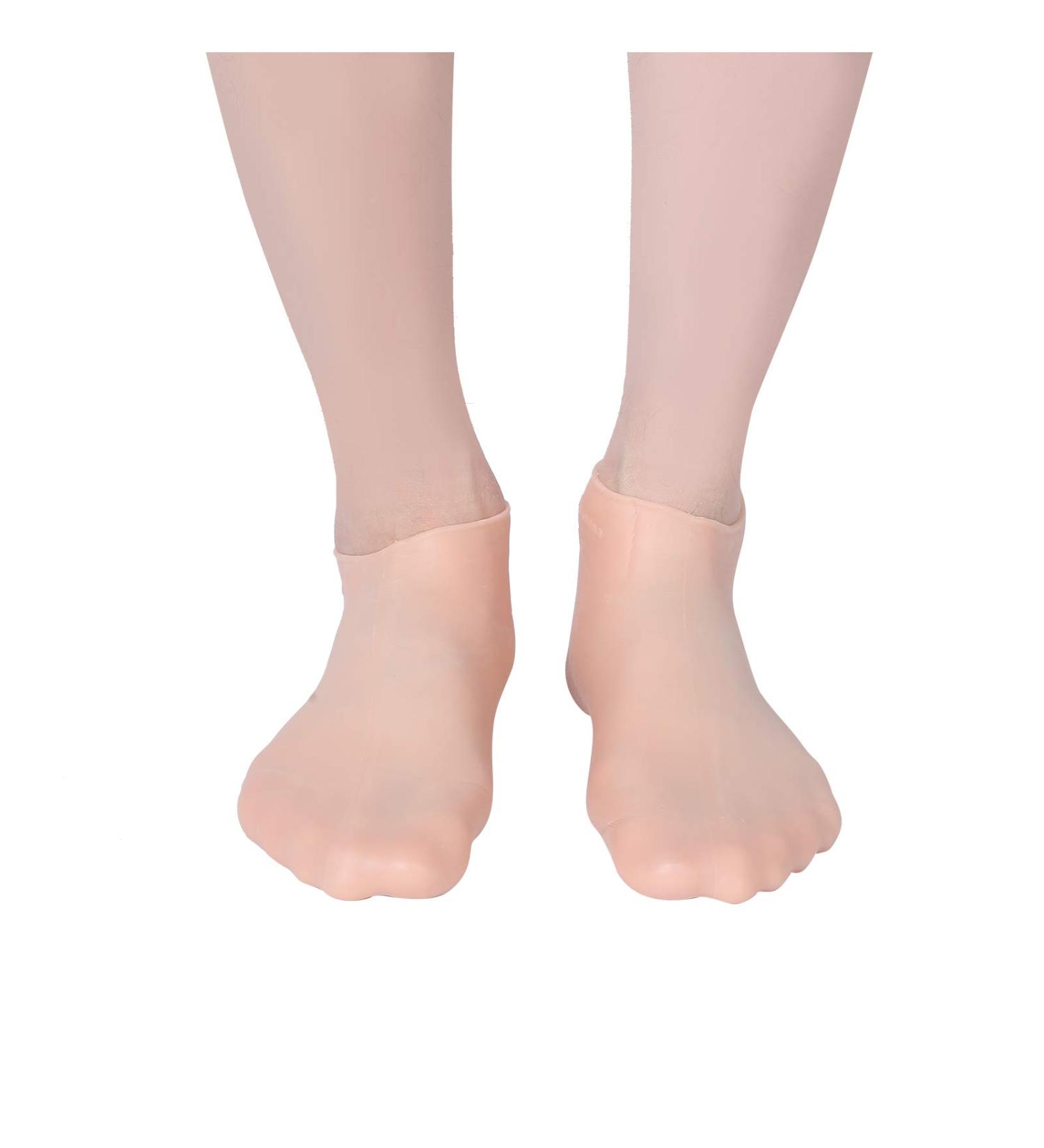 Buy Angrek Anti-Cracking Socks - 2 Pairs Moisturizing Foot Care Socks for Soft Heels (Size S 33-35) - Elastic Foot Protection - Buy Online on GoSupps.com