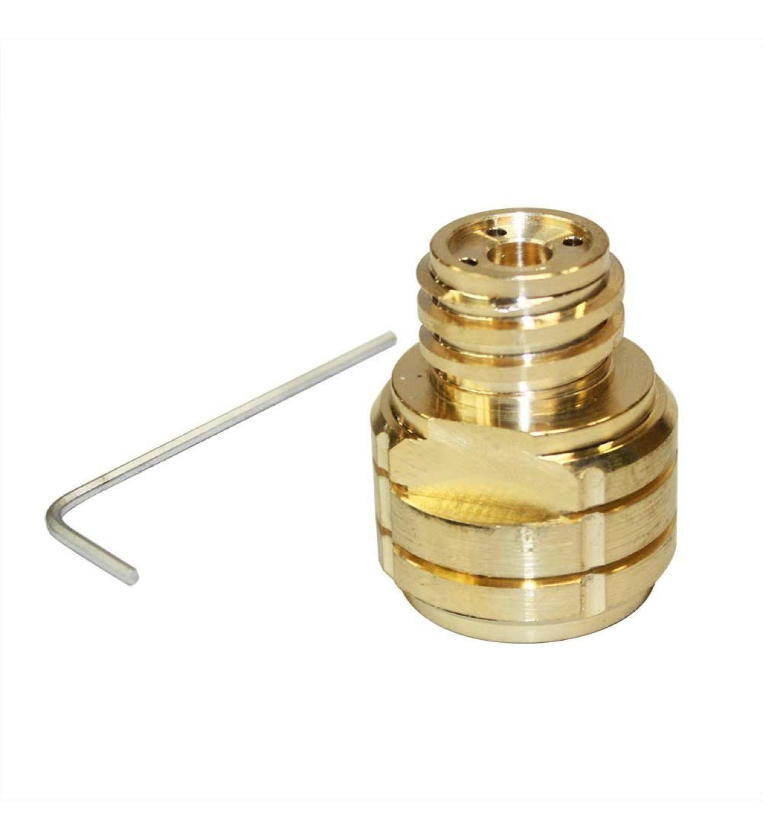 Interstate Pneumatics SS320 Adapter Converts CO2 Paintball Tank To Soda Machine Tank Canister, Soda Club CO2 cylinder tank