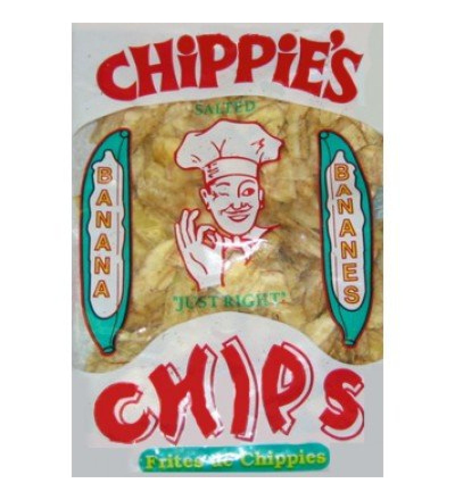 CHiPPiE'S Banana Chips (5 ozs.)-3 Pack Not Sweetened but Salted "Just Right"
