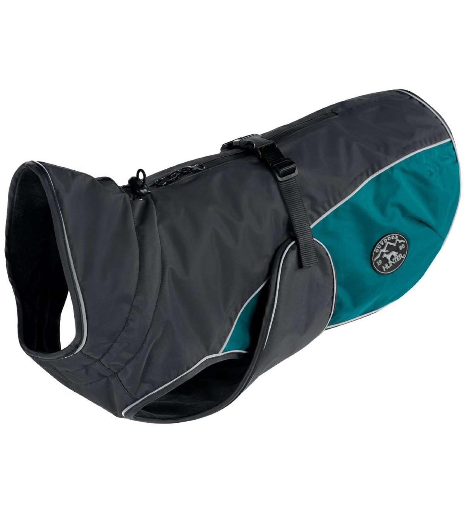 HUNTER UPPSALA Cozy Dog Coat - Winter Water-Repellent Reflective Size 25 Anthracite/Petrol - International Shipping Available - Buy Online on GoSupps.com