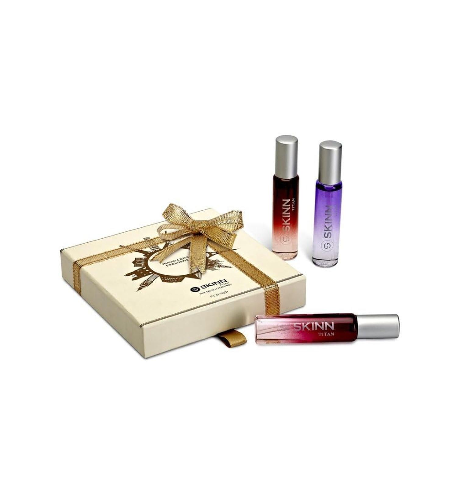 Titan Women Skinn Travel Edp Fresh Scent Perfume Spray 20Ml (Pack Of 3) 150 Millilitres - Buy Online on GoSupps.com