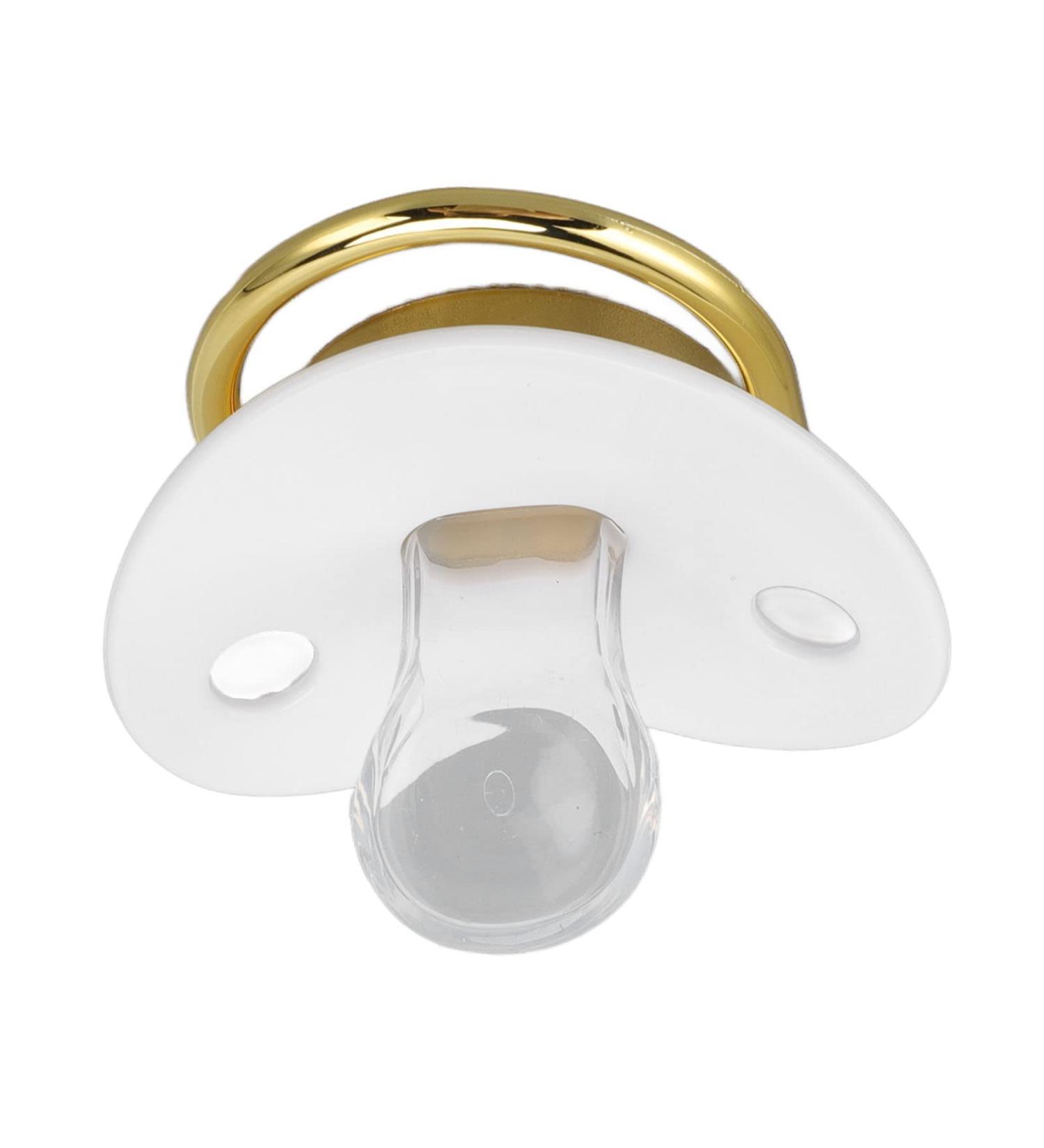 Ultra-Light Soft Silicone Baby Pacifier for Newborns | Breastfed Baby Pacifiers for Girls 6-18 Months (White) - Buy Online on GoSupps.com