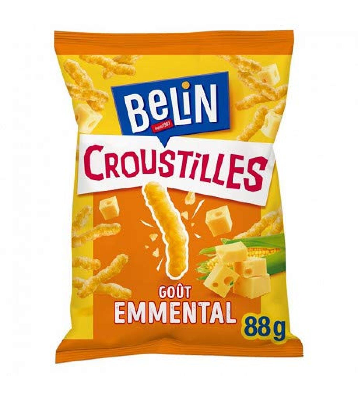 BELIN - Emmental potato chips 88G - Pack of 4 - free delivery