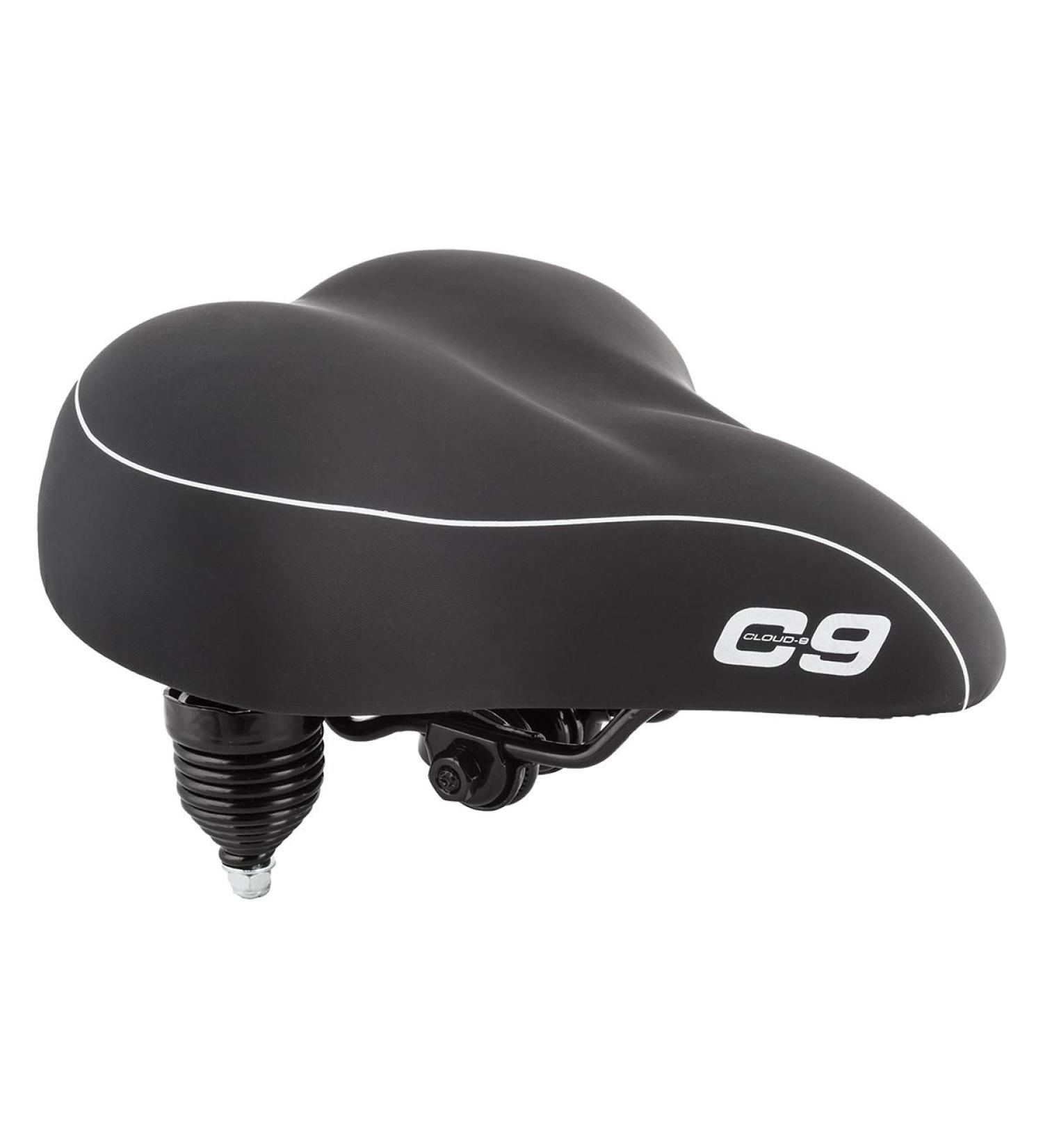 Sunlite Cloud-9 Cruiser Gel Saddle | Tri-color Black | 10.5 x 10.5 | Bicycle Suspension Seat - Buy Online on GoSupps.com