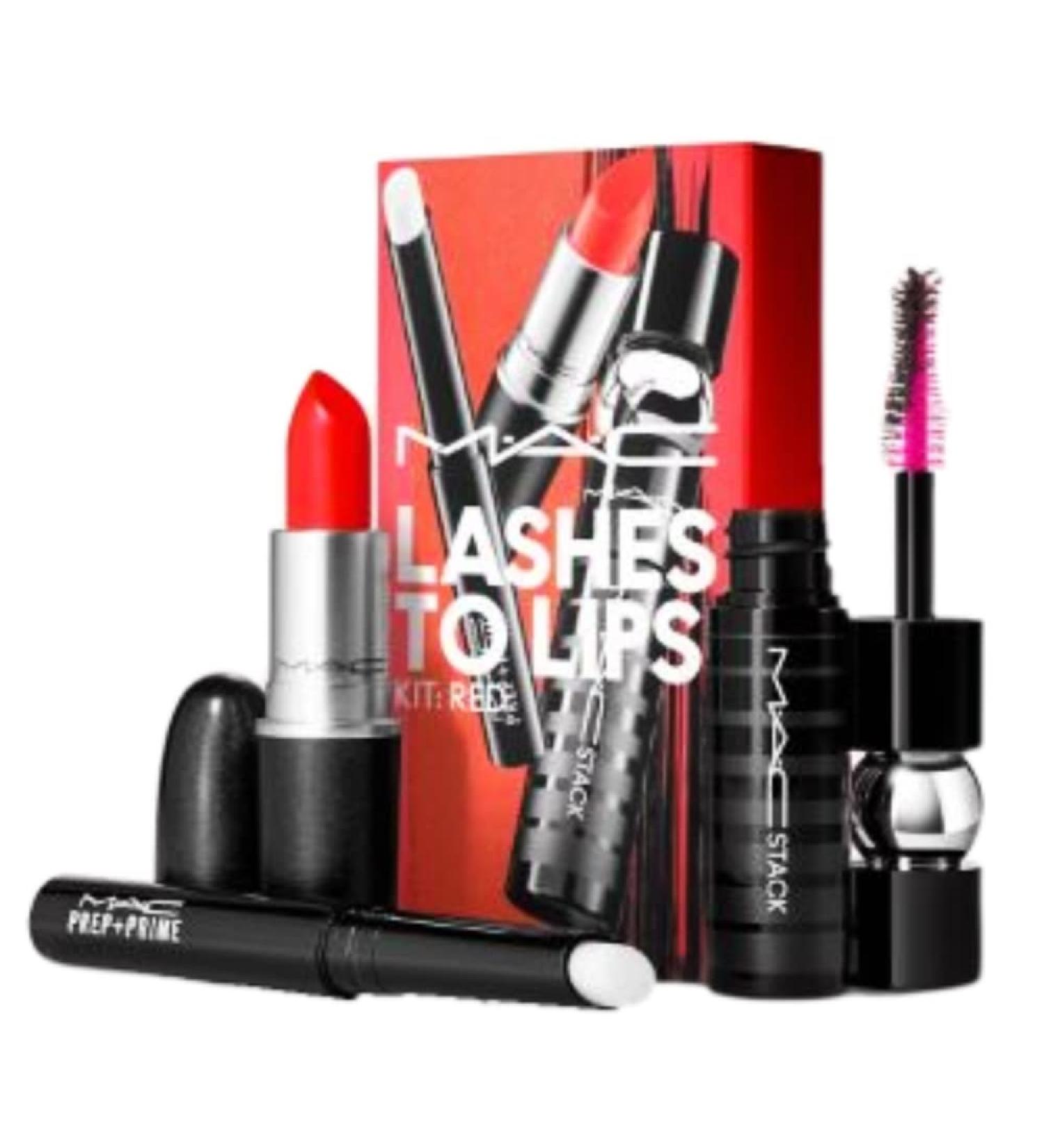 Buy MAC Lashes to Lips Kit: Red International Shipping Available | Top Quality Makeup - Buy Online on GoSupps.com