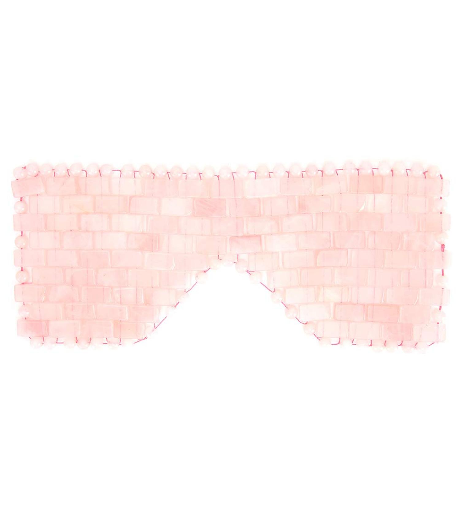 Verdant Touch Cold Therapy Eye Mask - Jade & Rose Quartz Eye Treatment for Relaxation & Revitalization | International Shipping Available - Buy Online on GoSupps.com