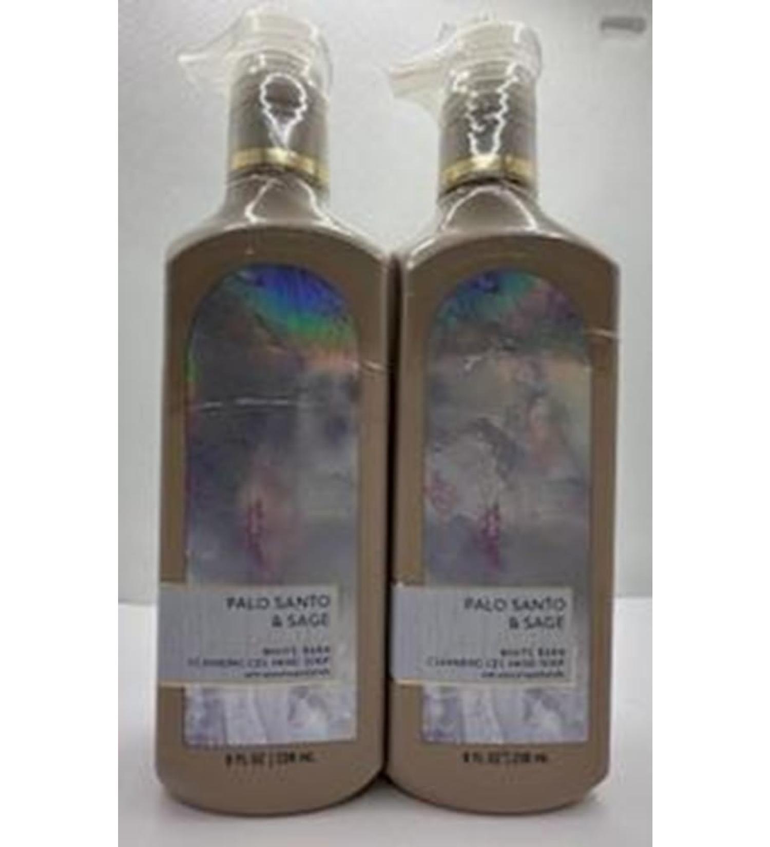 Set of 2 Palo Santo & Sage Cleansing Gel Hand Soap 8 Ounce