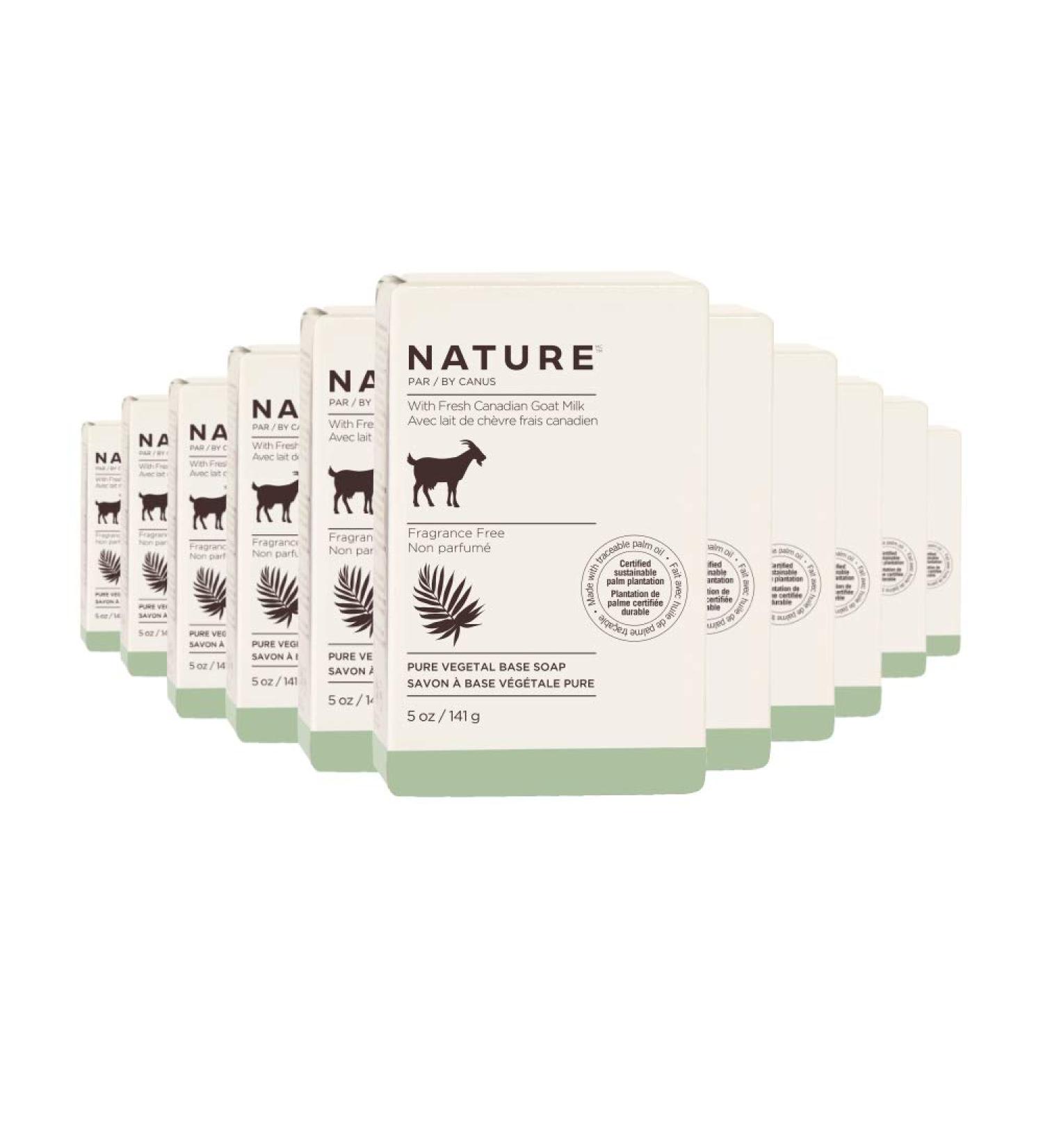 Nature by Canus Fragrance-Free Unscented Bar Soap 5 oz (Pack of 24) | Natural Ingredients | Gentle and Moisturizing - Buy Online on GoSupps.com