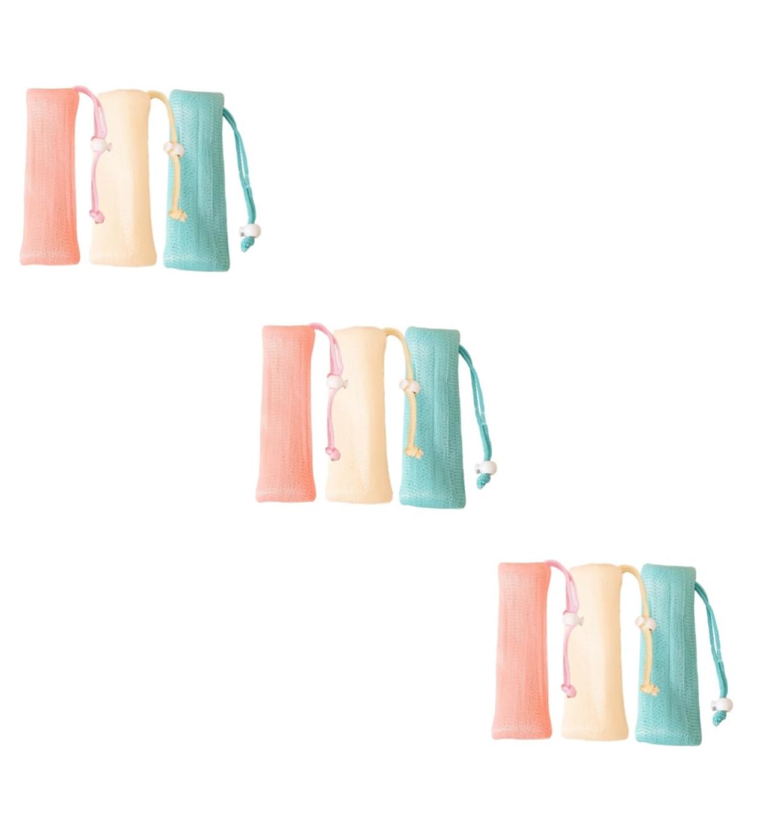 Baluue 9 Pcs Soap Bag Foam Net Soap Savers for Bar Soap Exfoliating Soap Pouch Soap Exfoliating Pouch Pe - Buy Online on GoSupps.com