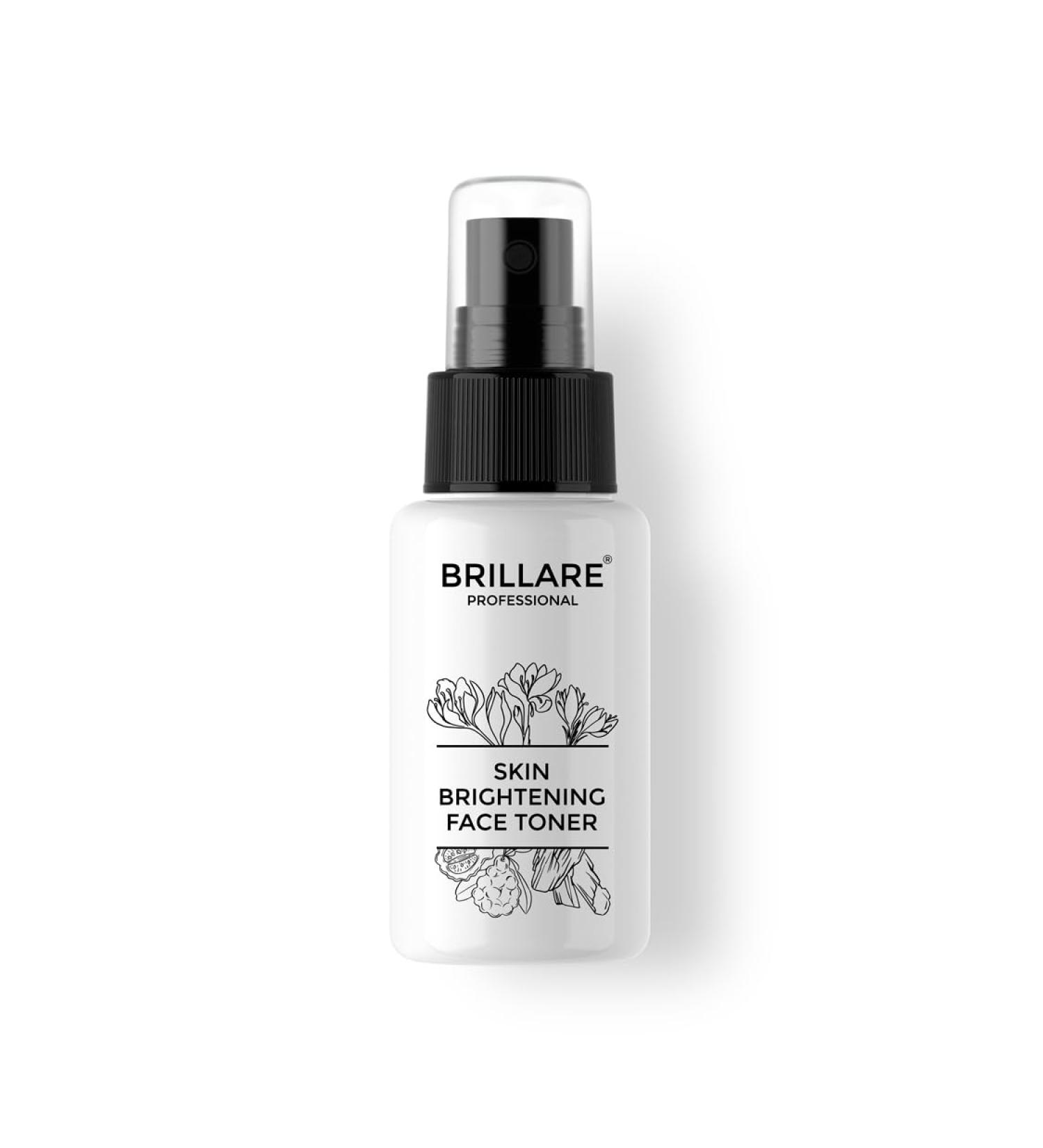 Brillare Skin Lightening Face Toner with Arbutin Saffron and Sandalwood (50 ML) Zero Chemicals