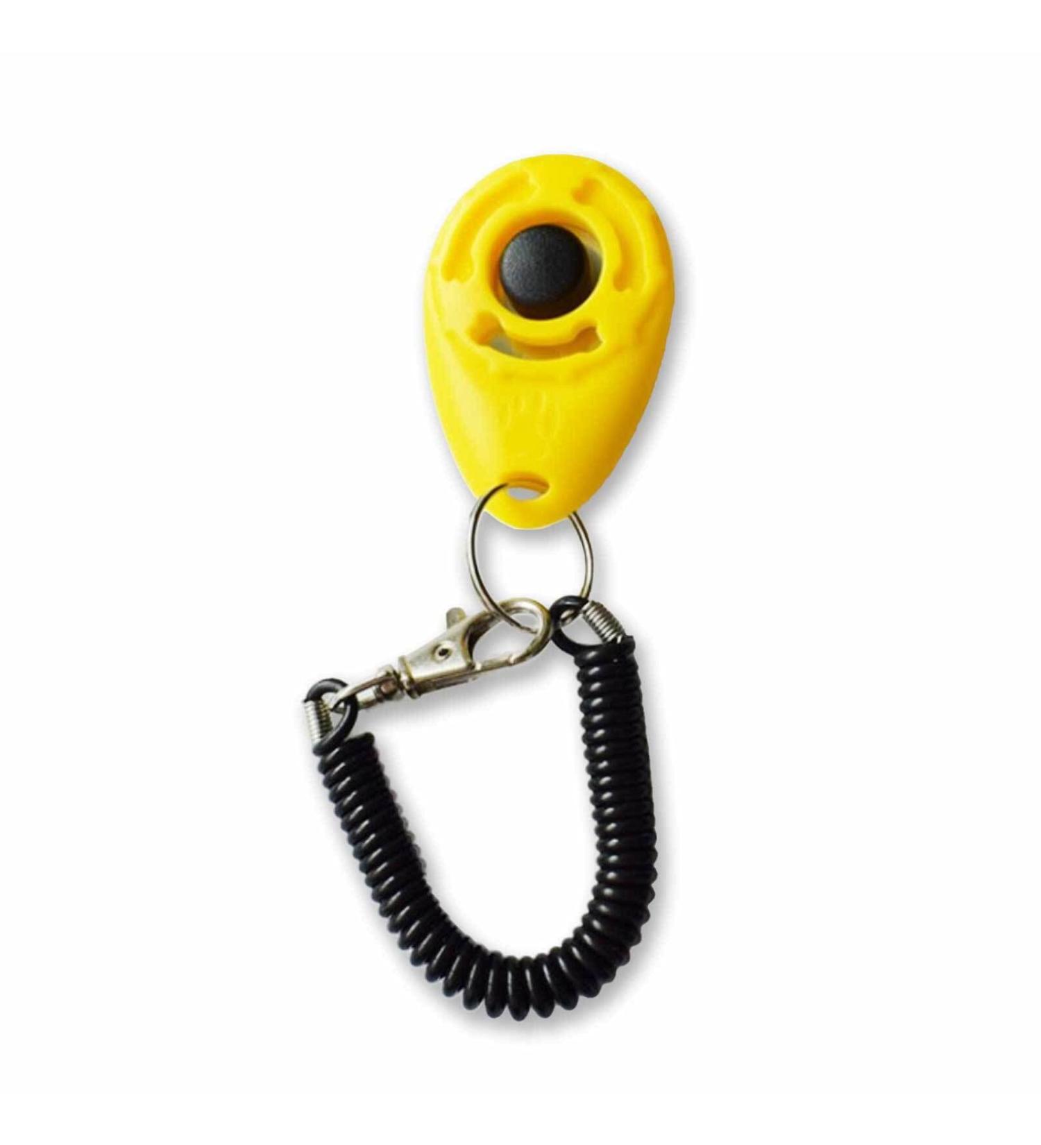 Monkimau Clicker for Dog & Cat Training - Effective Yellow Clicker for Training Pets - Buy Online on GoSupps.com