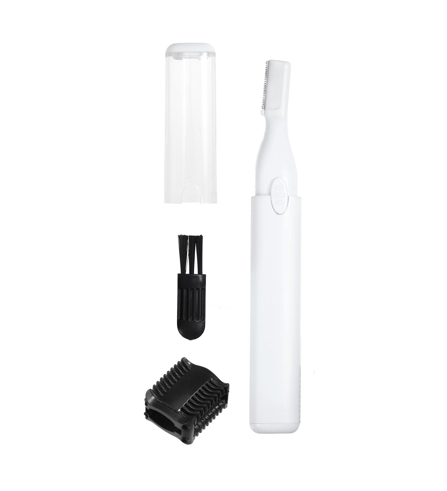 VOCOSTE Electric Eyebrow Trimmer | Women's Portable Hair Razor for Face Lips Body - Battery Operated White - Buy Online on GoSupps.com