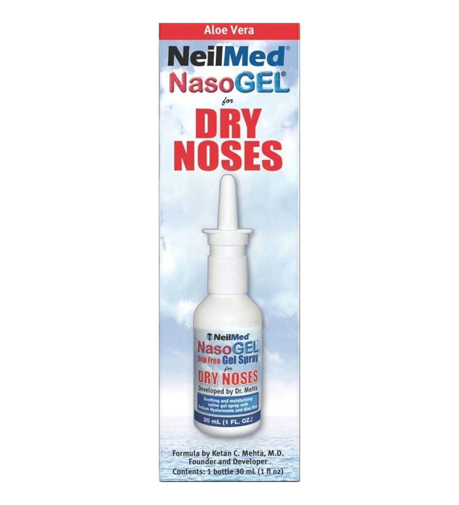 NeilMed NasoGel Drip Free Gel Nose Spray 1 oz - Moisturizing Sinus Relief - Buy Online on GoSupps.com