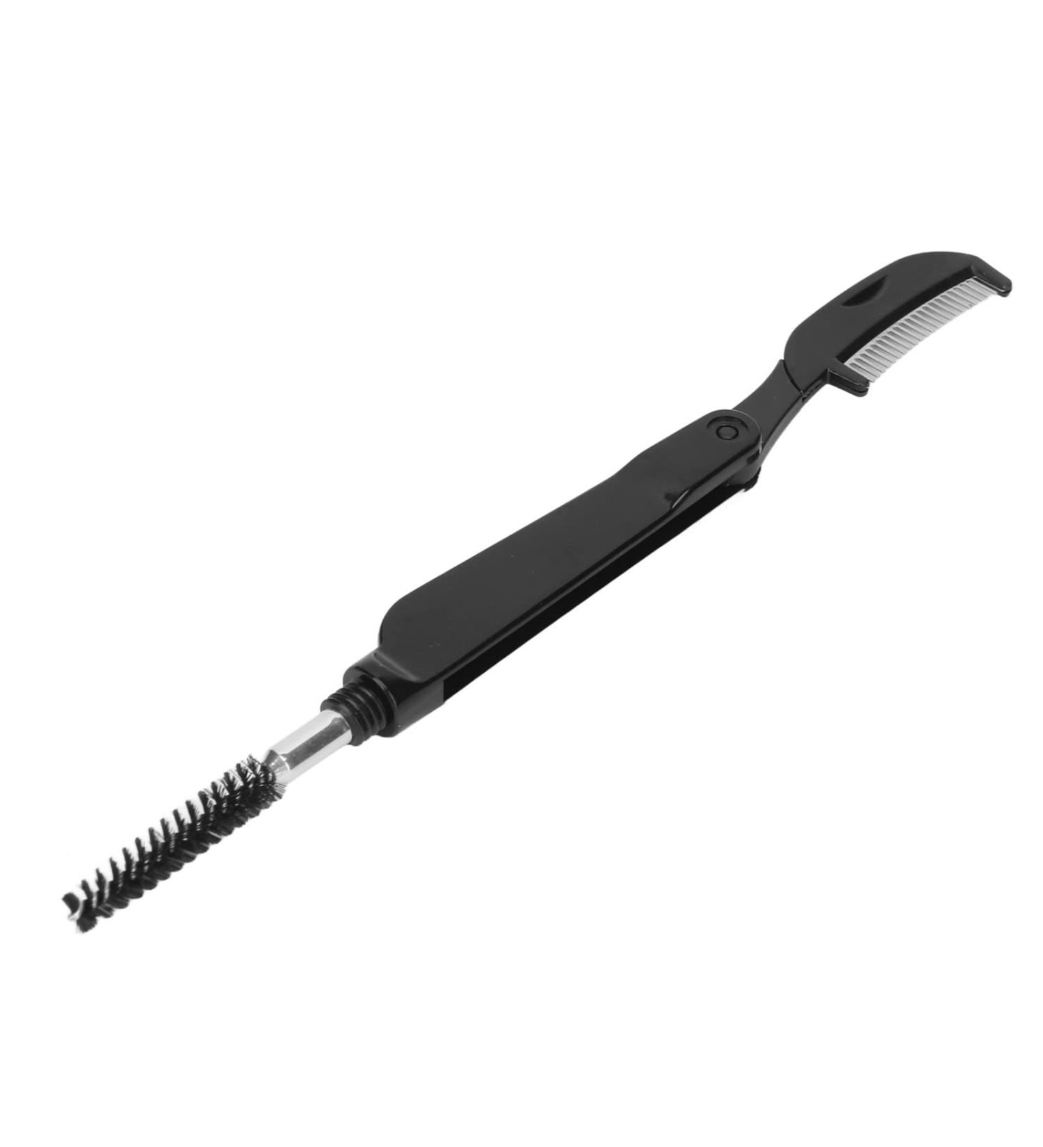 Folding Eyebrow Brush & Comb - Dual Sided Lash Separator & Brow Grooming Tool | Double Ended Eyelash Brush for Perfect Makeup - Buy Online on GoSupps.com