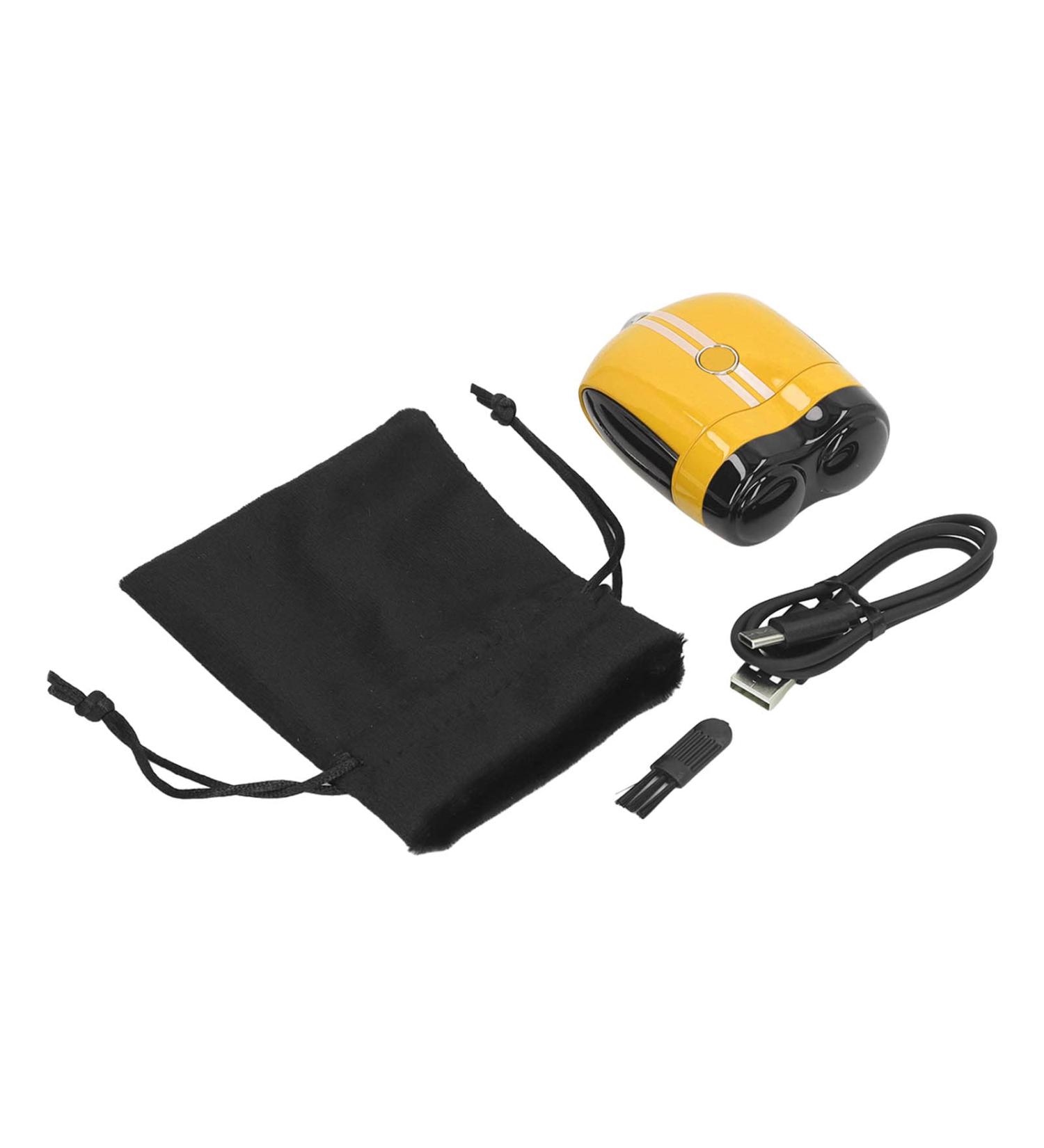 SWZA Mini Electric Shaver Type C Rechargeable Portable Powerful for Men Women Net Wet Dry Dual Use for Travel Office Business Trip (Yellow) - Buy Online on GoSupps.com