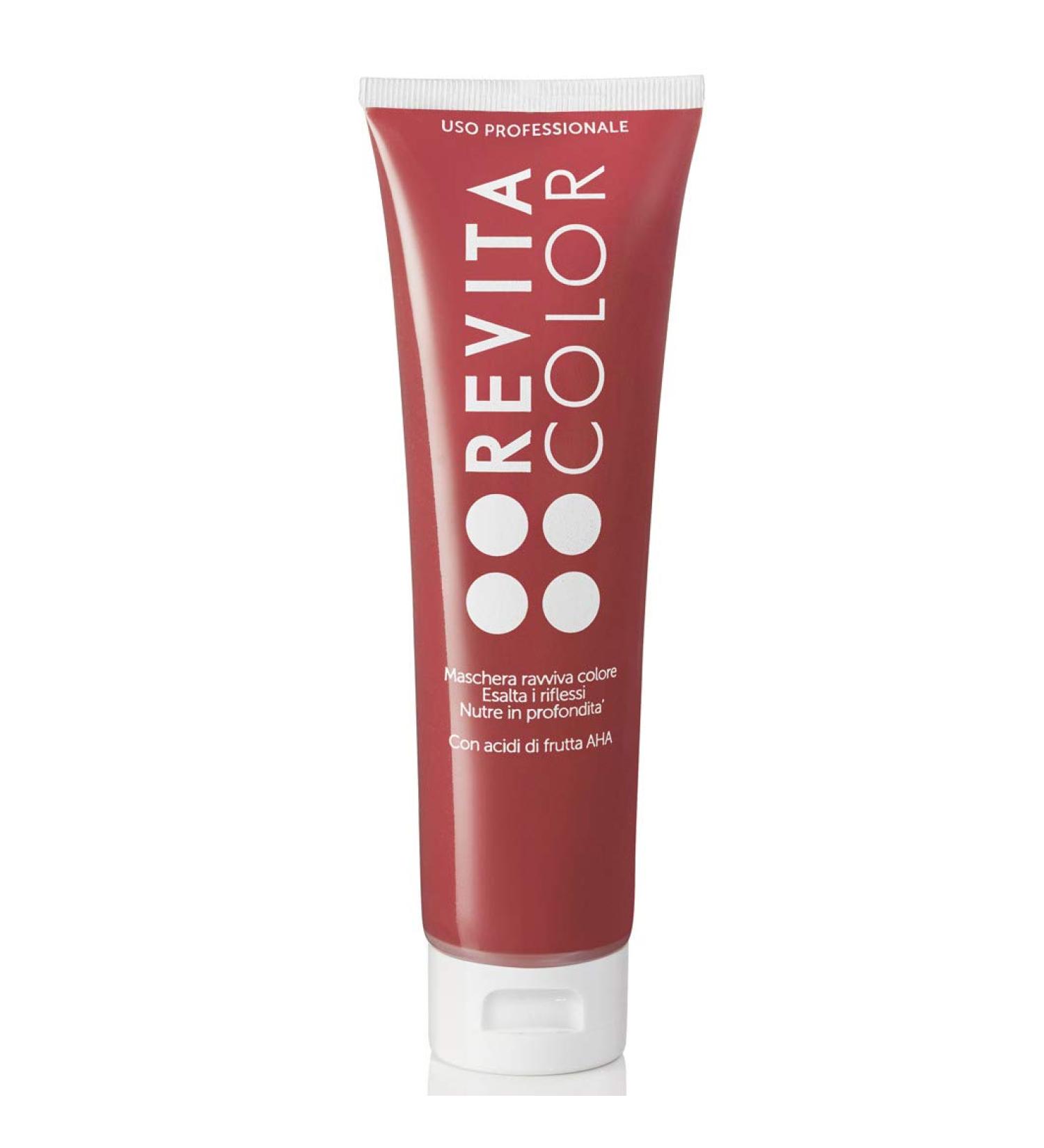 Revitacolor - Lightening Cream Mask for Colored and Dyed Hair - Anti-Frizz, Moisturizing and Detangling Effect - With AHA Fruit Acids - Color 740 Copper