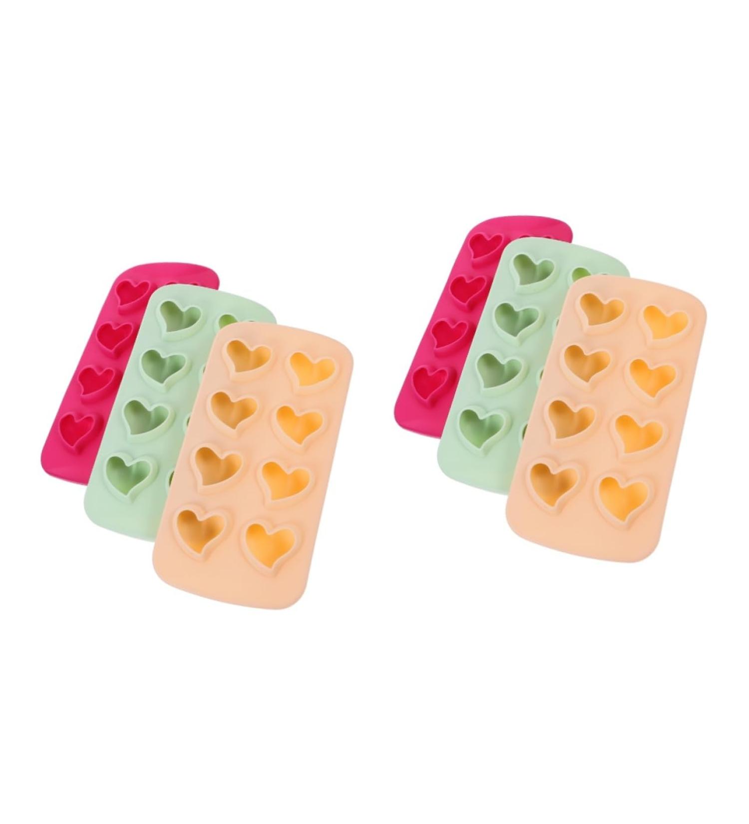 Zerodeko 6 Pcs Ice Cube Silicone Molds Chocolate Candy Fudge Molds Chocolate Mold Ice Tray Ice Box Soap 21X10.4X3cmx2pcs Assorted Colorx2pcs - Buy Online on GoSupps.com