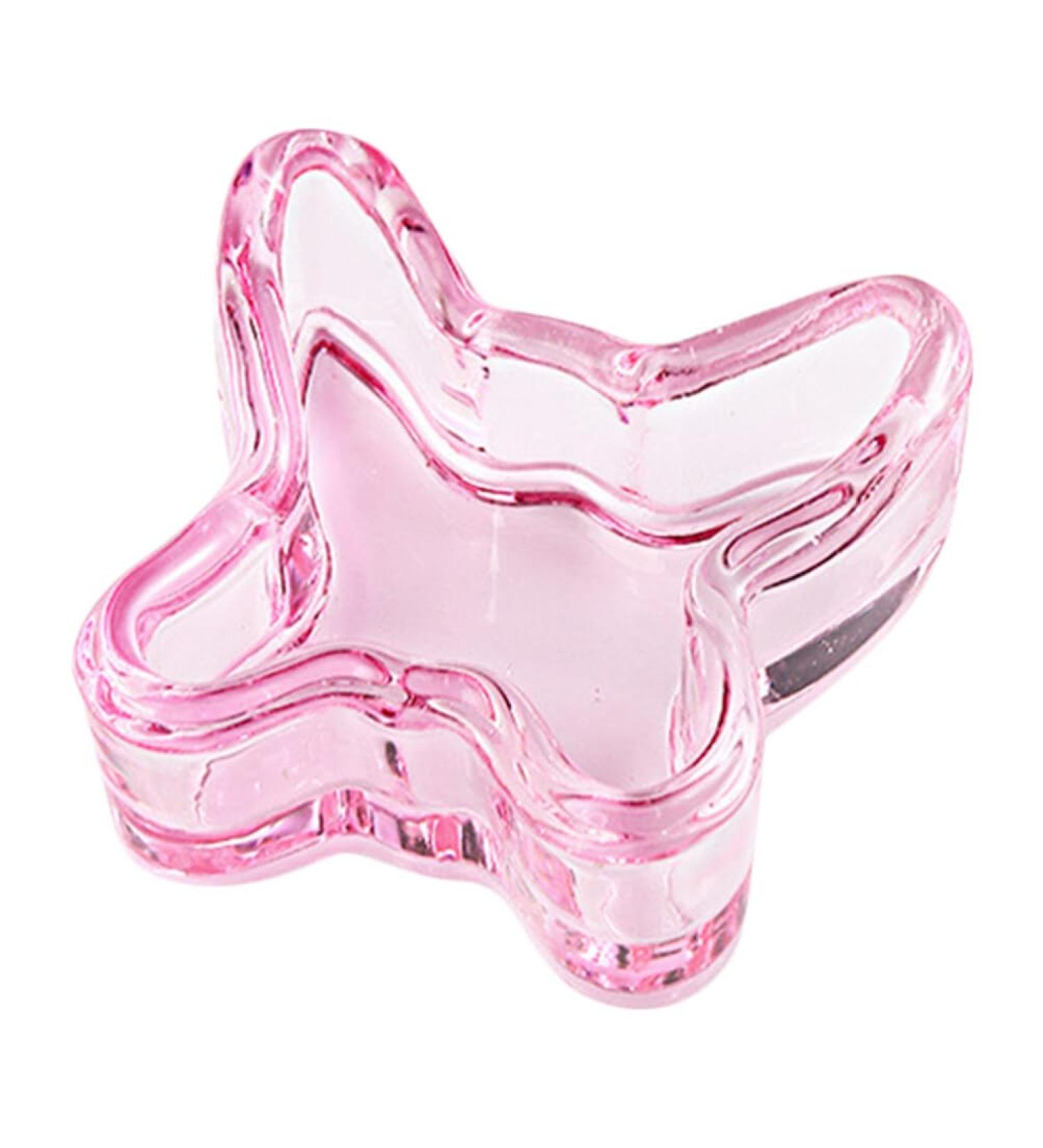 minkissy Nail Dappen Cup Butterfly Shape Dappen Dish Cups Acrylic Nail Dish Bowl Glass Decorative Nail Brush Cup Manicure Nail Dish - Buy Online on GoSupps.com