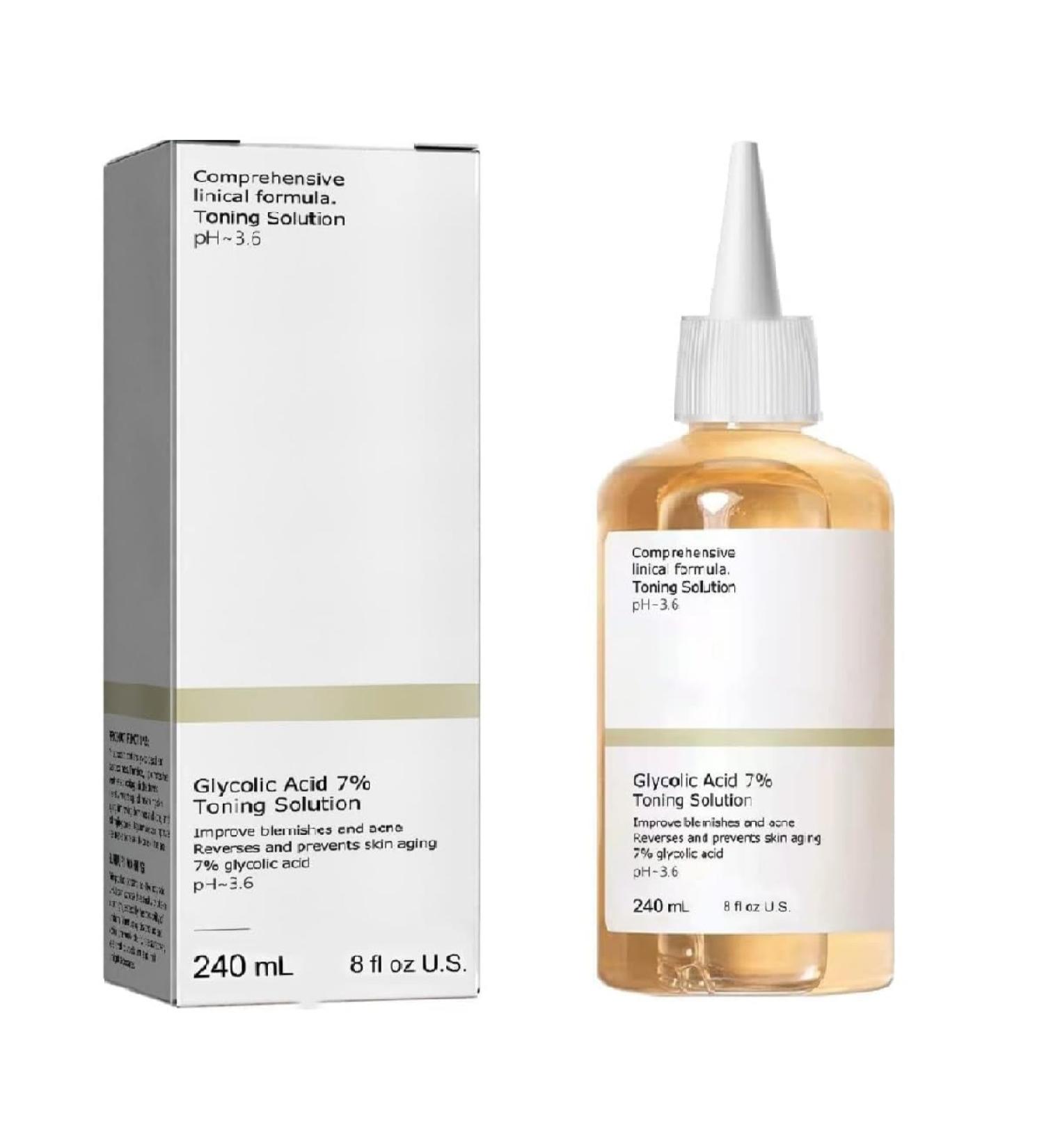 Glycolic Acid 7% Toner - Exfoliating Resurfacing Solution for Radiant Skin | 240 ML - Buy Online on GoSupps.com