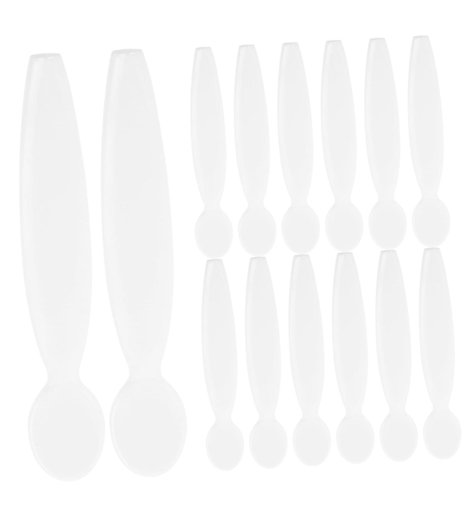 Healeved 20pcs makeup spatula pp white spatula for makeup makeup spatula tool facial spatula 6.00X1.00X0.30CM White - Buy Online on GoSupps.com