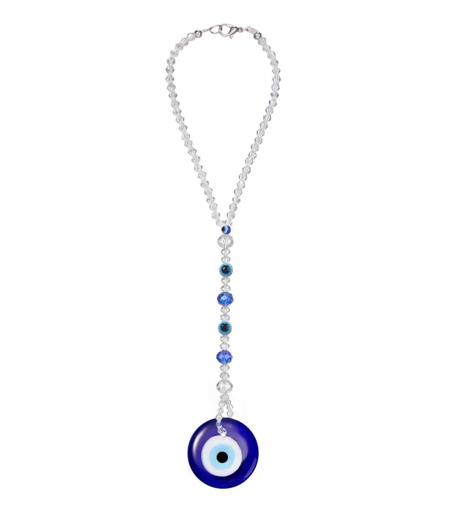 Evil Eye Car Hanging Ornament - Blue Charm for Rear View Mirror | Classic Style Evil Eye Accessories for Car and Home - Buy Online on GoSupps.com