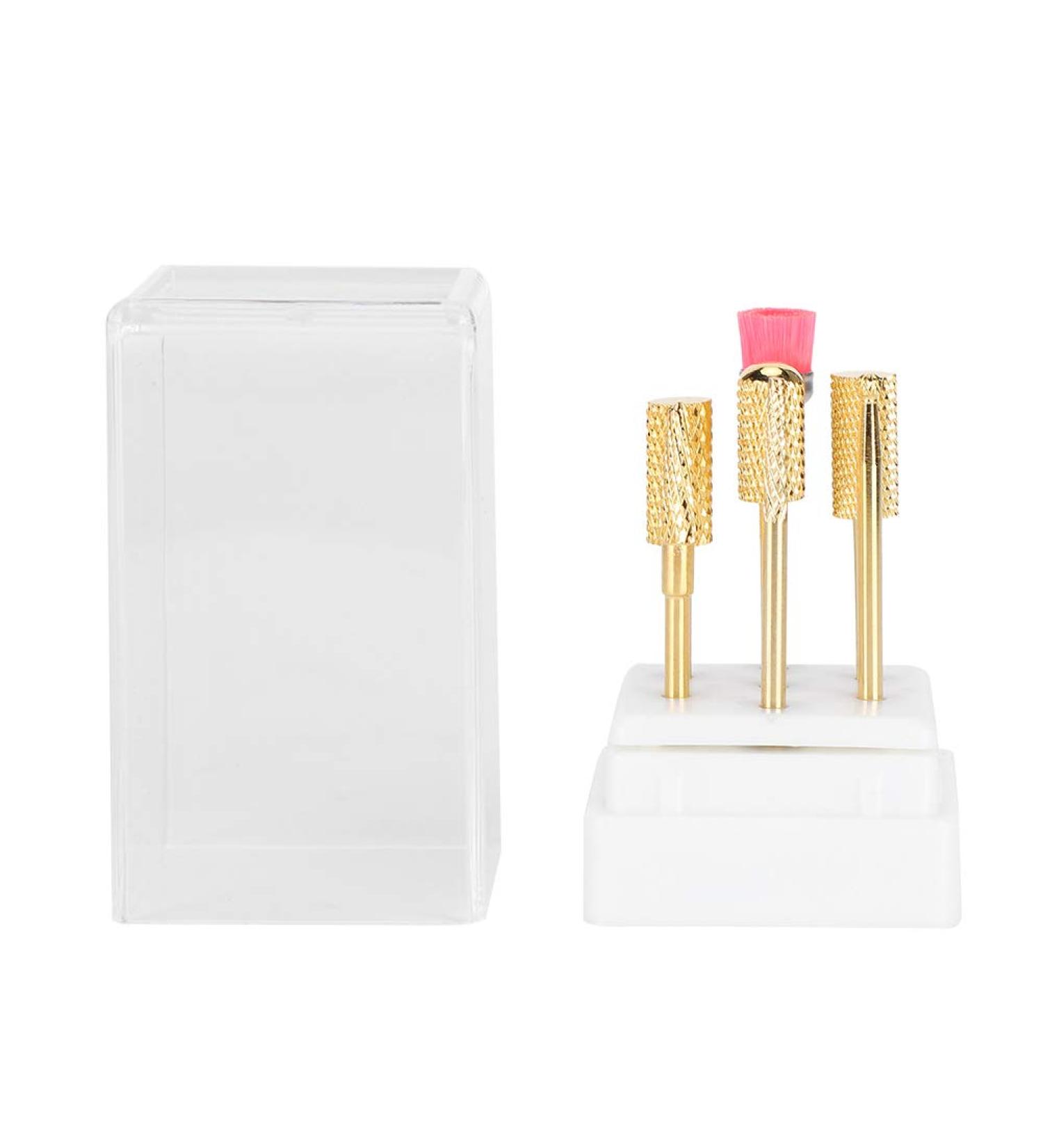 7pcs Tungsten Alloy Nail Drill Kit - Gel Polish Remover & Nail Art Grinding Heads - Buy Online on GoSupps.com