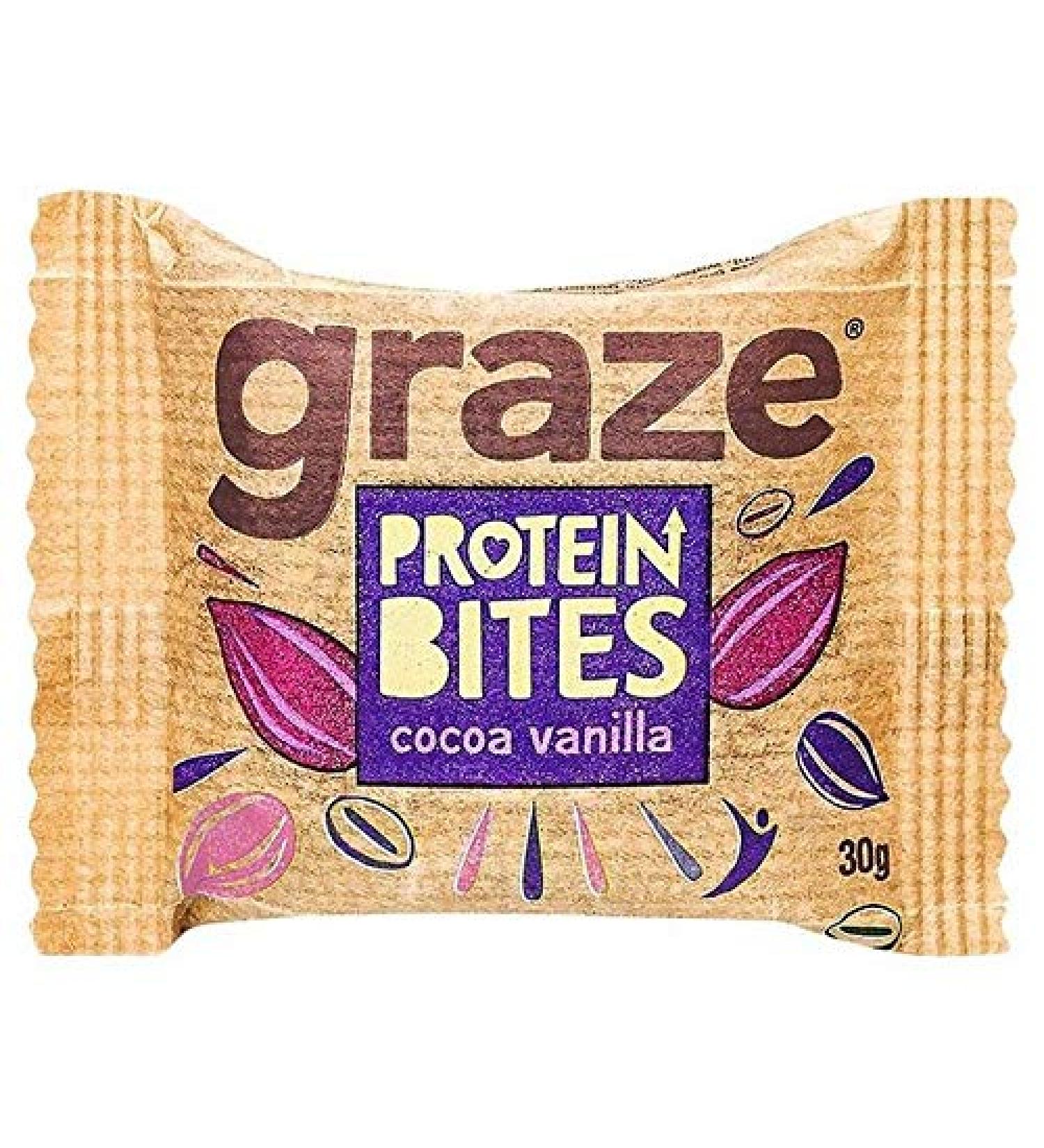 4X Graze Cocoa & Vanilla Protein Bites 30g