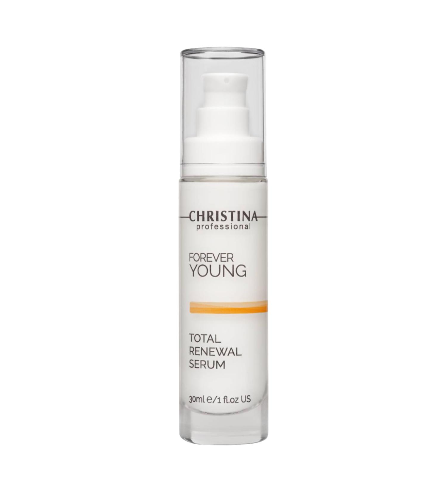 Christina Forever Young Renewal Serum - Rejuvenating Face Serum for All Skin Types | 30ml | Velvety Feel Easy Daily Application Lasting Skin Health - Buy Online on GoSupps.com