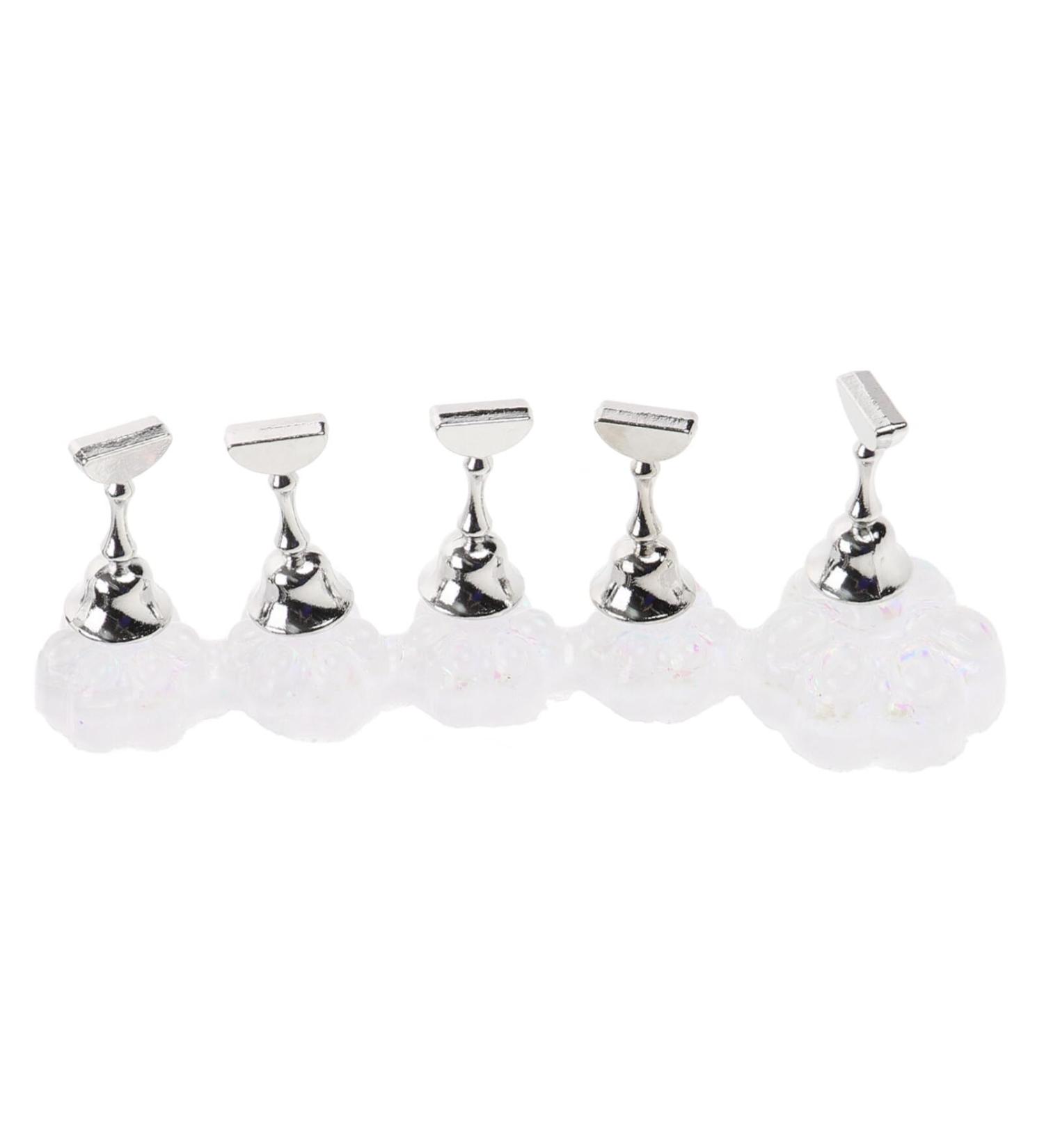 TOVINANNA Acrylic Nail Display Stand Magnet Nail Practice Holder Magnetic Nail Practice Stand Fingernail Diy Nail Stand for False Nail Manicure Tool Salon - Buy Online on GoSupps.com